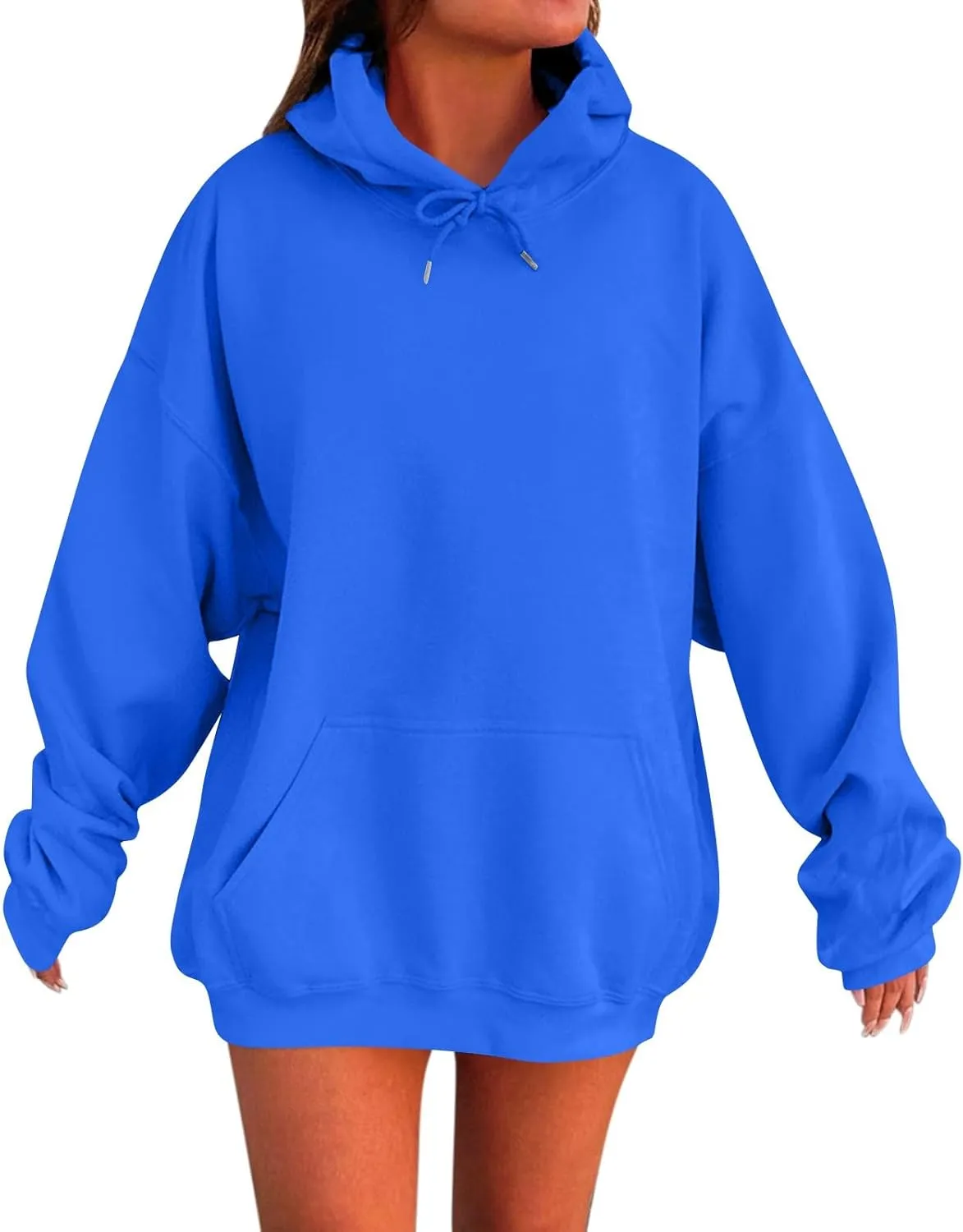 Hoodies for Women Oversized Fleece Hoodies Comfort Long Sleeve Basic Pullover Sweatshirt Casual Fall Sweatshirts