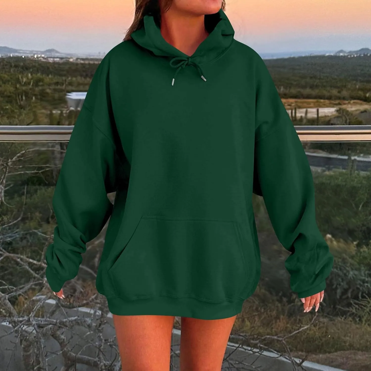 Hoodies for Women Oversized Fleece Hoodies Comfort Long Sleeve Basic Pullover Sweatshirt Casual Fall Sweatshirts