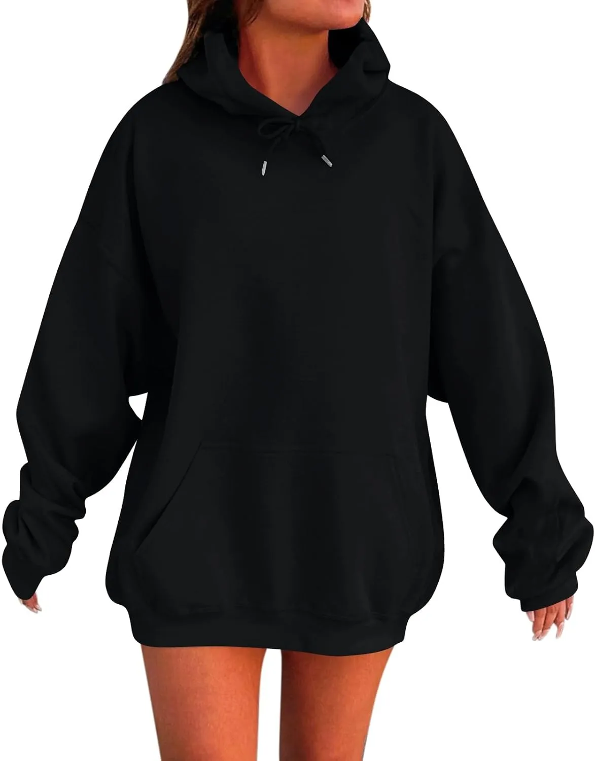 Hoodies for Women Oversized Fleece Hoodies Comfort Long Sleeve Basic Pullover Sweatshirt Casual Fall Sweatshirts