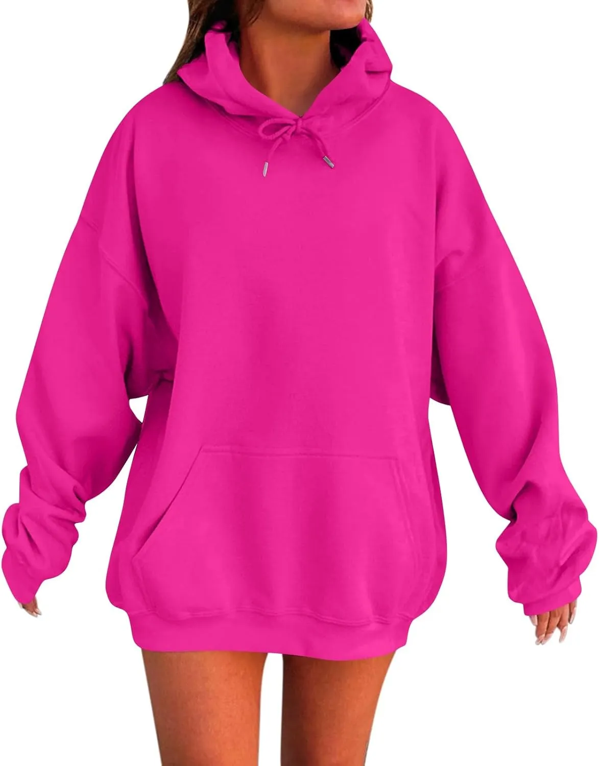 Hoodies for Women Oversized Fleece Hoodies Comfort Long Sleeve Basic Pullover Sweatshirt Casual Fall Sweatshirts