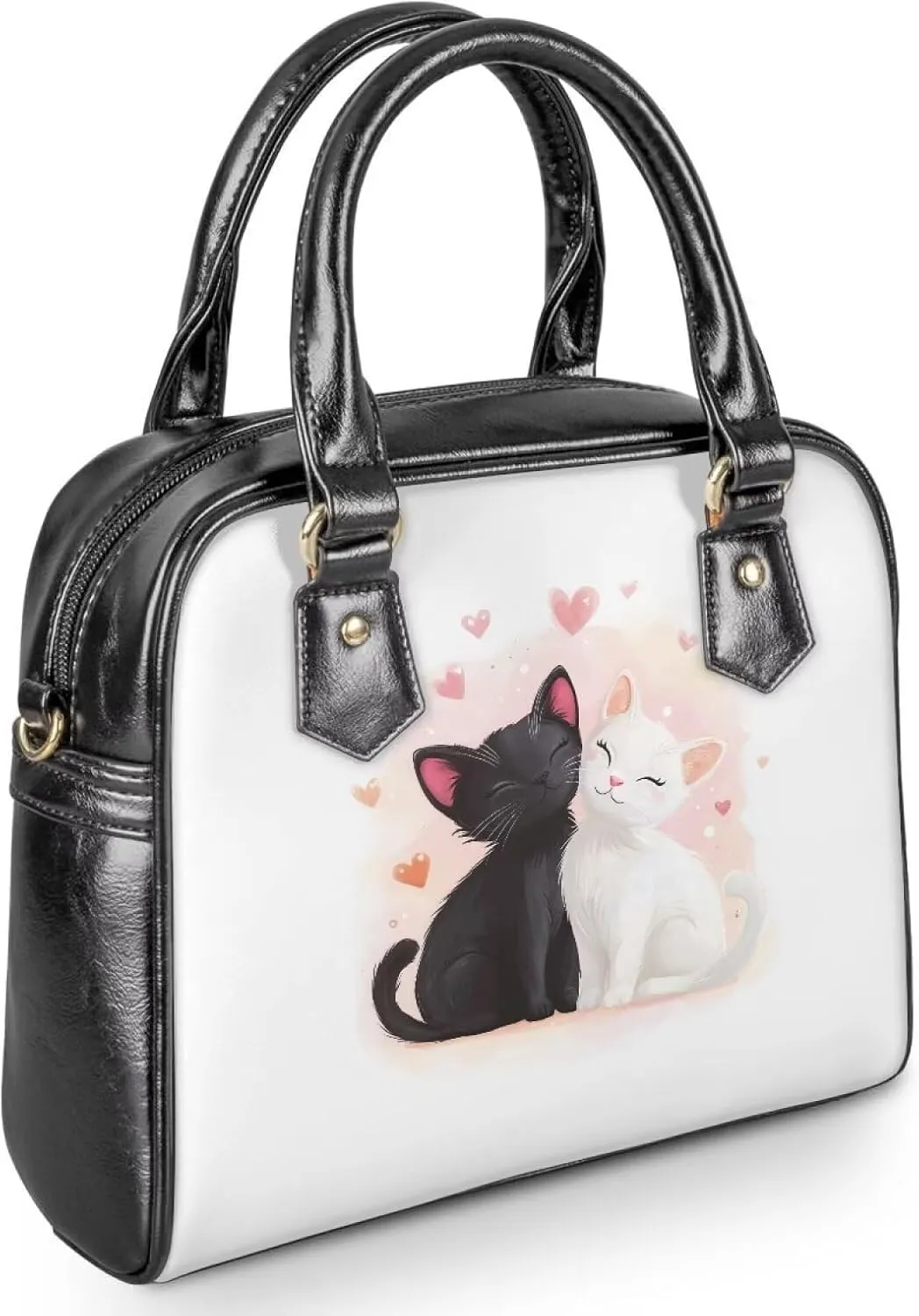 HUGS IDEA Crossbody Bag for Valentine's Day Saddle Bag for Women Date Shoulder Purse Hobo Bag