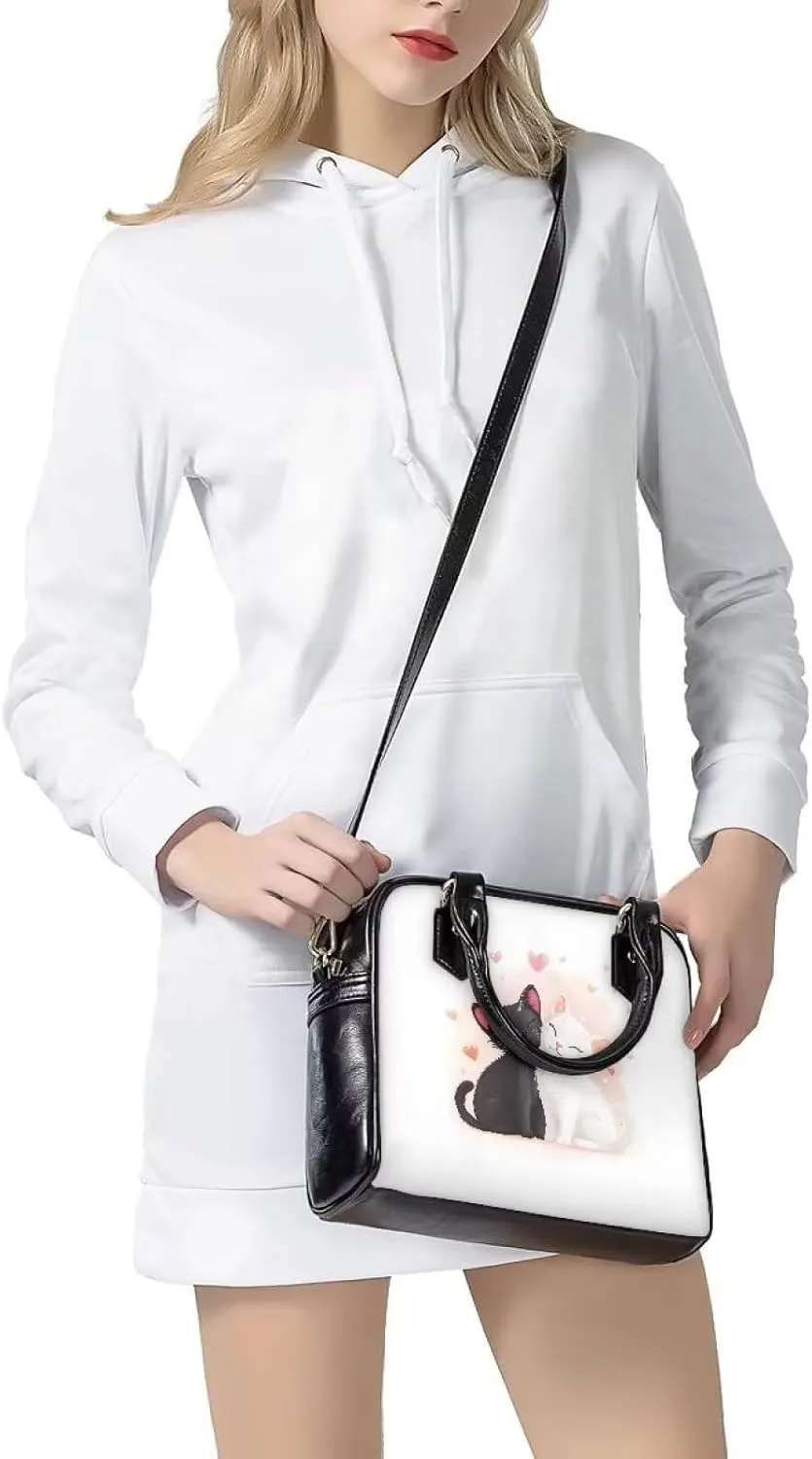 HUGS IDEA Crossbody Bag for Valentine's Day Saddle Bag for Women Date Shoulder Purse Hobo Bag