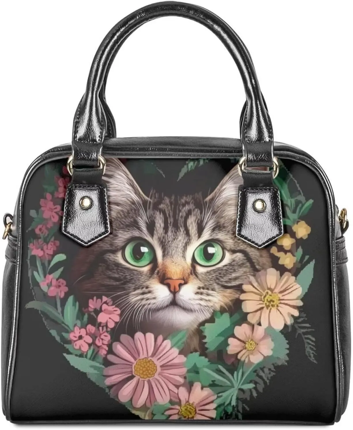 HUGS IDEA Leather Crossbody Bag Vintage Leather Handbag for Women Shoulder Bag Hobo Purse