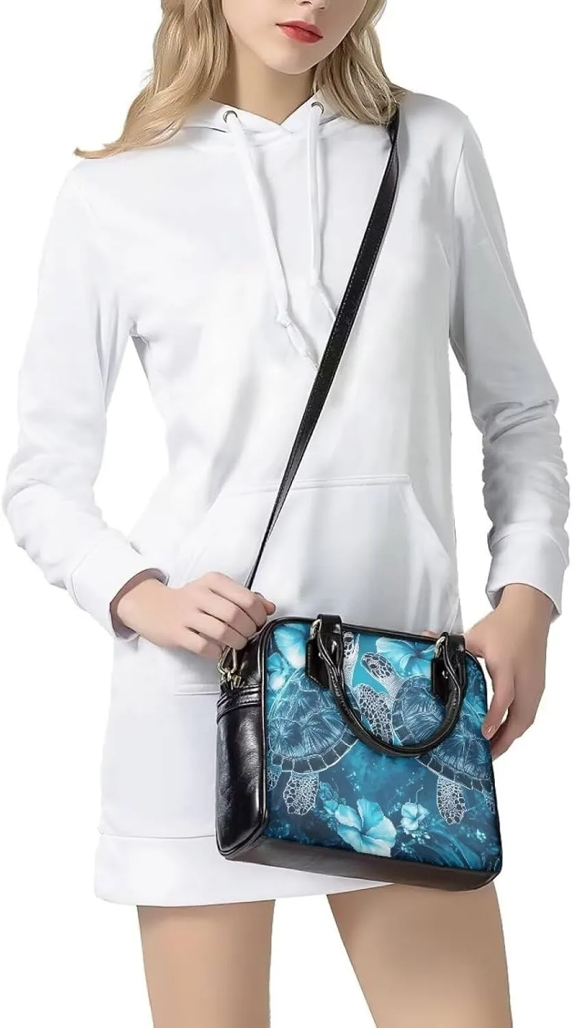 HUGS IDEA Leather Crossbody Bag Vintage Leather Handbag for Women Shoulder Bag Hobo Purse