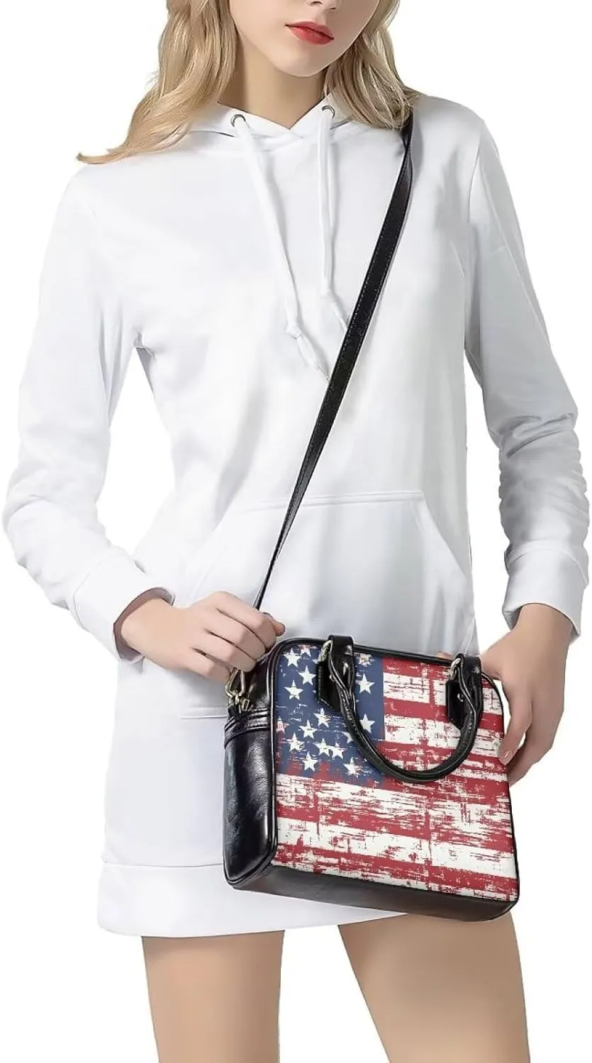HUGS IDEA Leather Crossbody Bag Vintage Leather Handbag for Women Shoulder Bag Hobo Purse