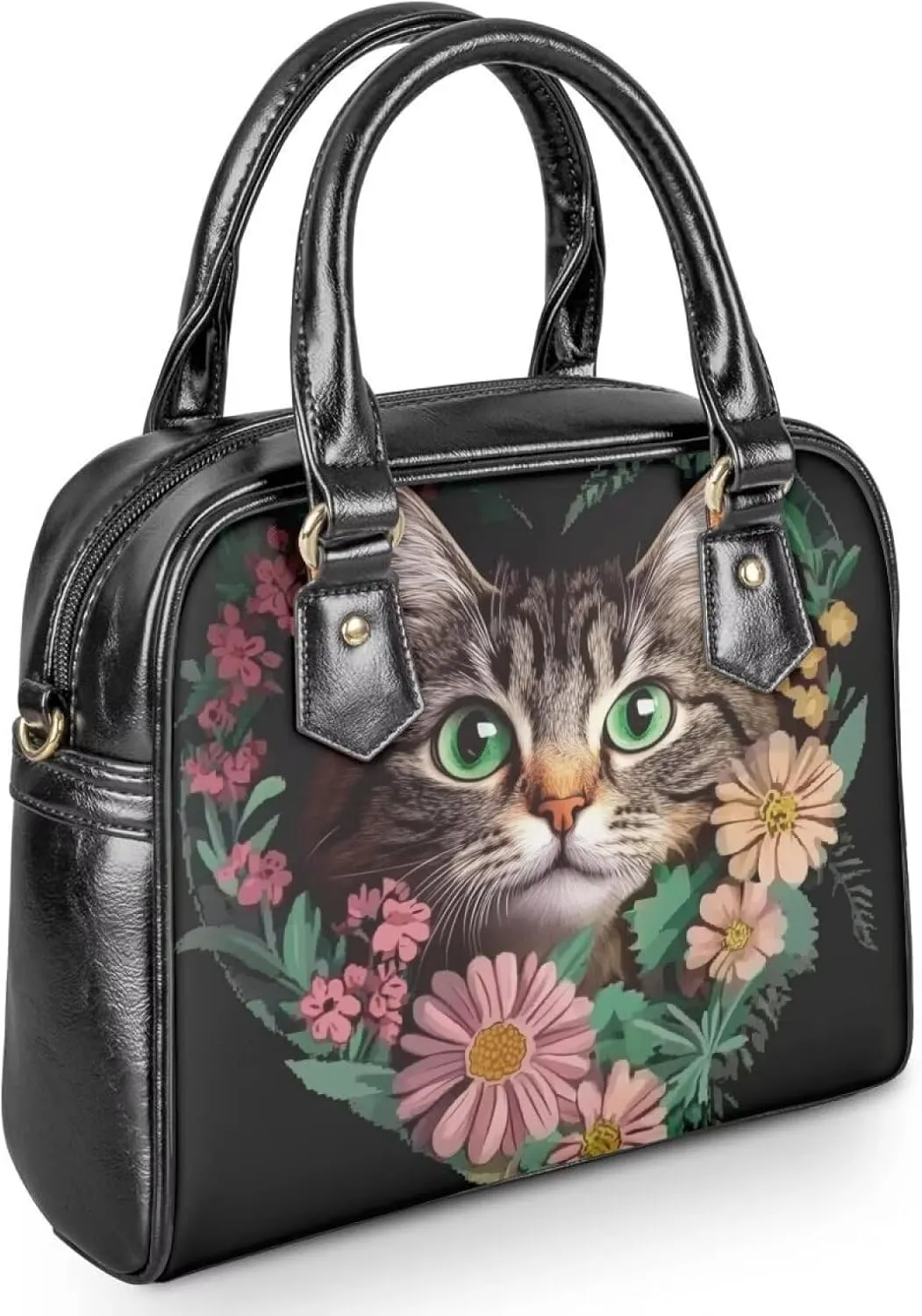 HUGS IDEA Leather Crossbody Bag Vintage Leather Handbag for Women Shoulder Bag Hobo Purse