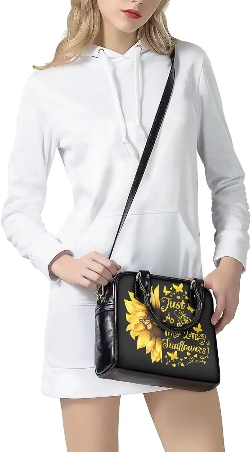 HUGS IDEA Leather Hobo Bag for Women Crossbody Purse Fashion Satchel Bag for Work Sling Bag