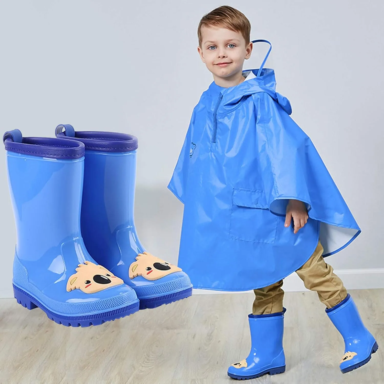 Infant Rubber Cartoon Girls Shoes Toddler Boots Boys Rain Rain Kids Baby Shoes Girls High Heels