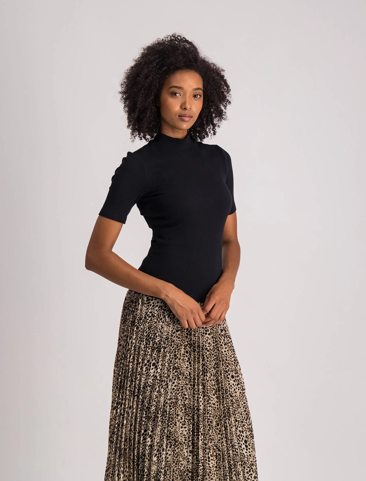 Jessa Mockneck Half Sleeve T-Shirt