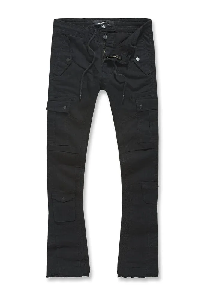 Jordan Craig-Martin Stacked - Aviation Cargo Pants - Black - JTF216