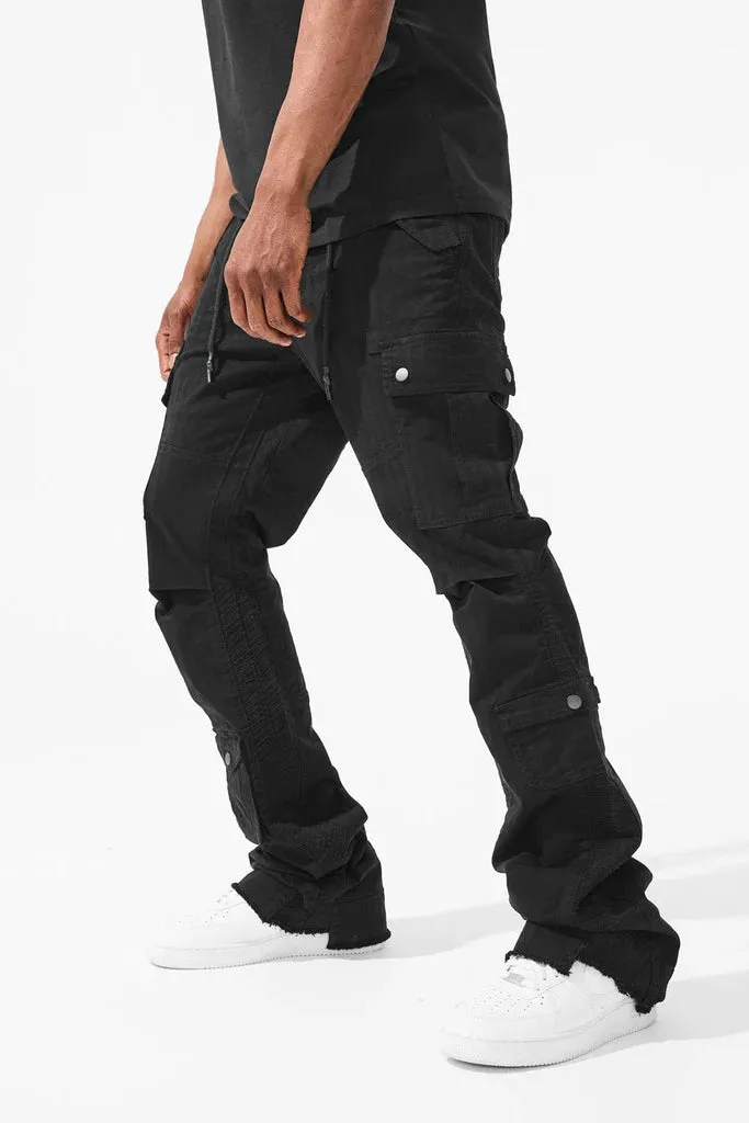 Jordan Craig-Martin Stacked - Aviation Cargo Pants - Black - JTF216
