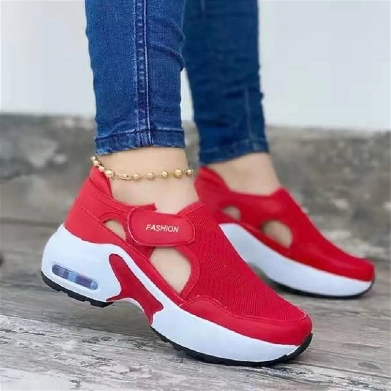 Ladmiple Shoes For Women Sneakers Trendy Casual Lace Up Dressy Summer Fashion Low Top Slip On Platform Walking Shoes