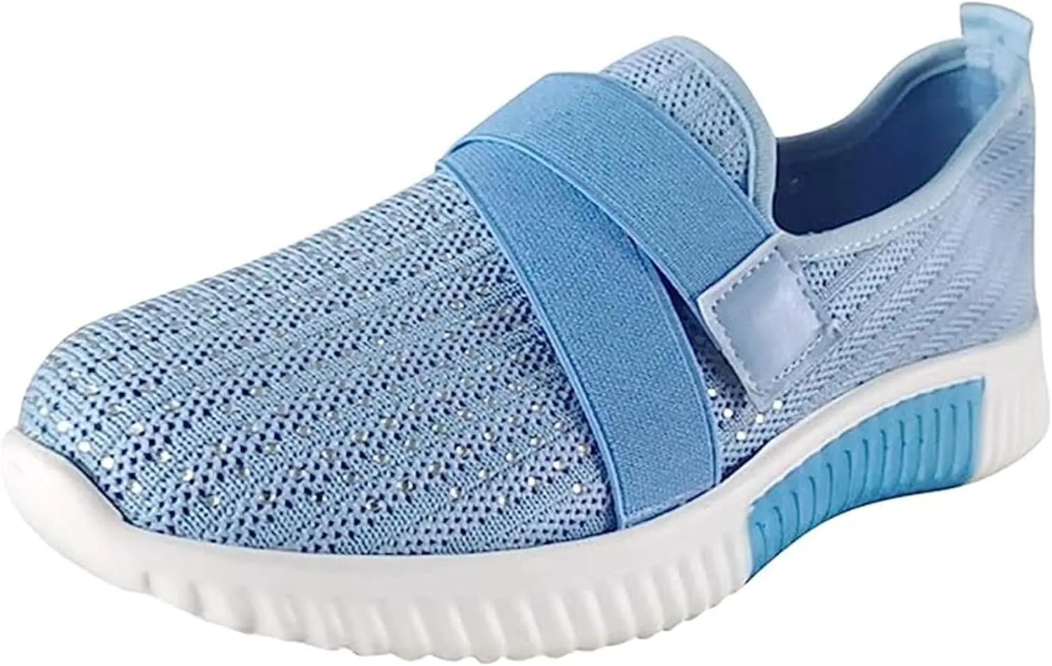Ladmiple Tennis Shoes Womens Slip Ons Walking Shoes Casual Sneakers Mesh Lightweight Slip Resistant Comfortable Loafers