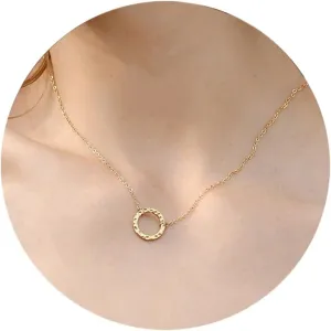 Ldurian Layered Necklaces for Women - 14K Dainty Gold Plated Layering Chokers Necklaces Set Multilayer Delicate Necklace Trendy Adjustable Long Layered Necklaces for Women