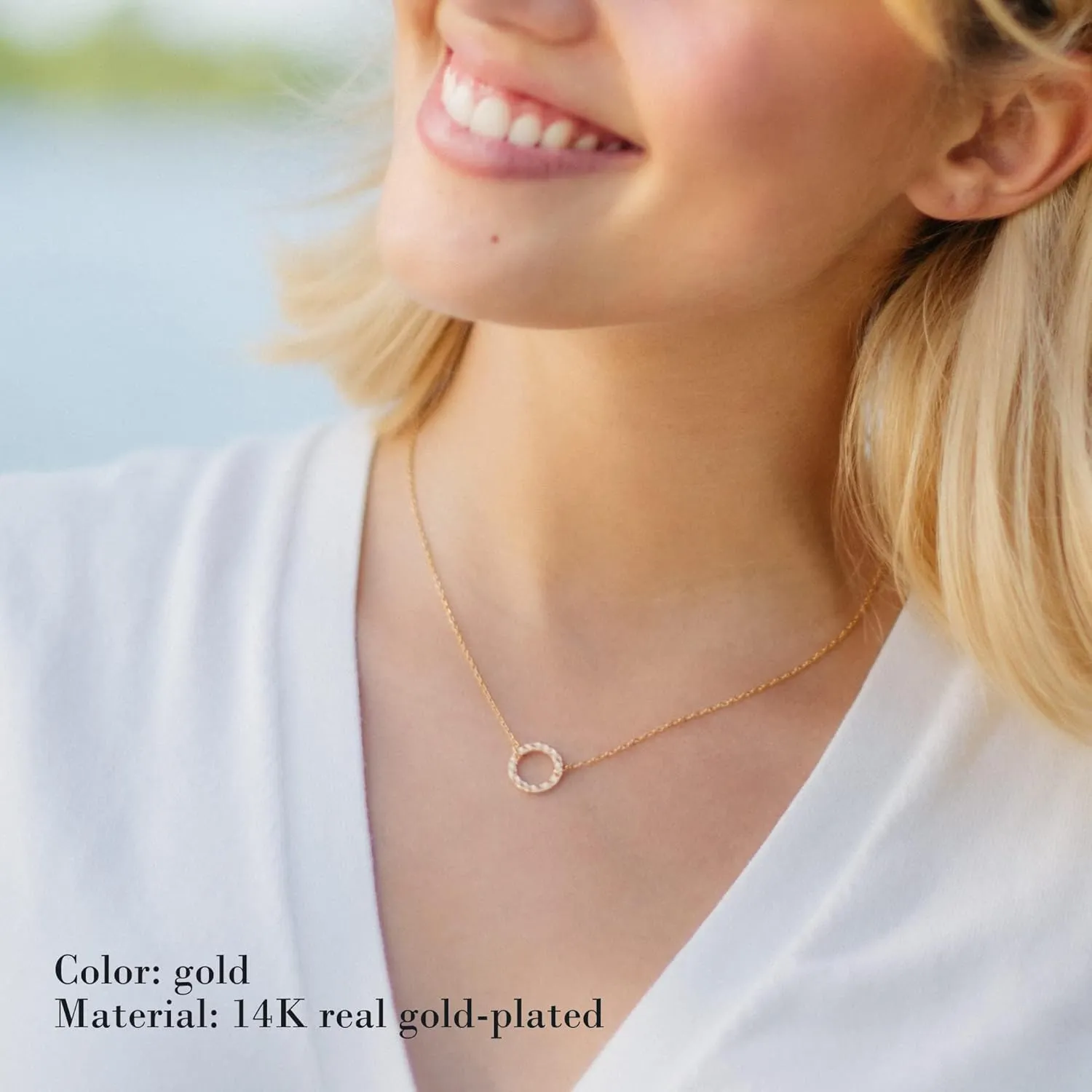 Ldurian Layered Necklaces for Women - 14K Dainty Gold Plated Layering Chokers Necklaces Set Multilayer Delicate Necklace Trendy Adjustable Long Layered Necklaces for Women