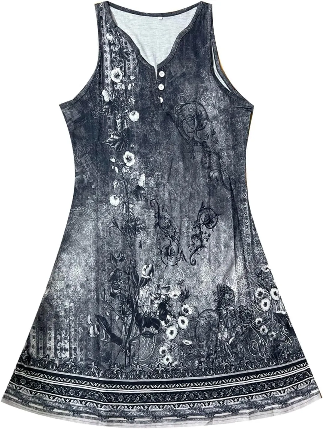 Linen Dress Spring Summer Dresses for Women Sleeveless Mini Sundresses Trendy Vacation Hawaiian Beach Dress with Pockets