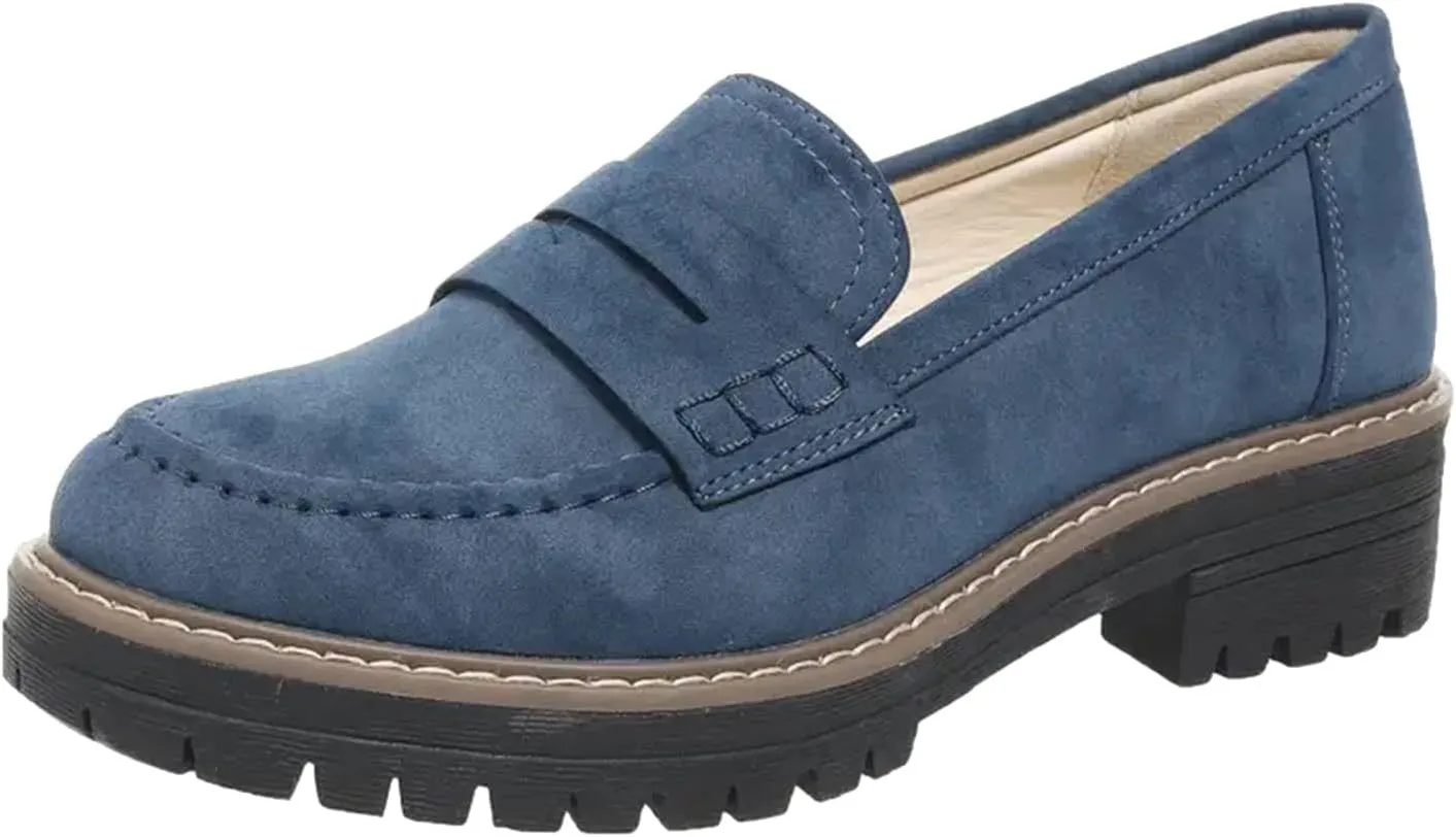 Loafers for Women 2024 Comfortable,Casual Lightweight Round Toe Orthopedic Platform Loafers Slip-On Walking Shoes