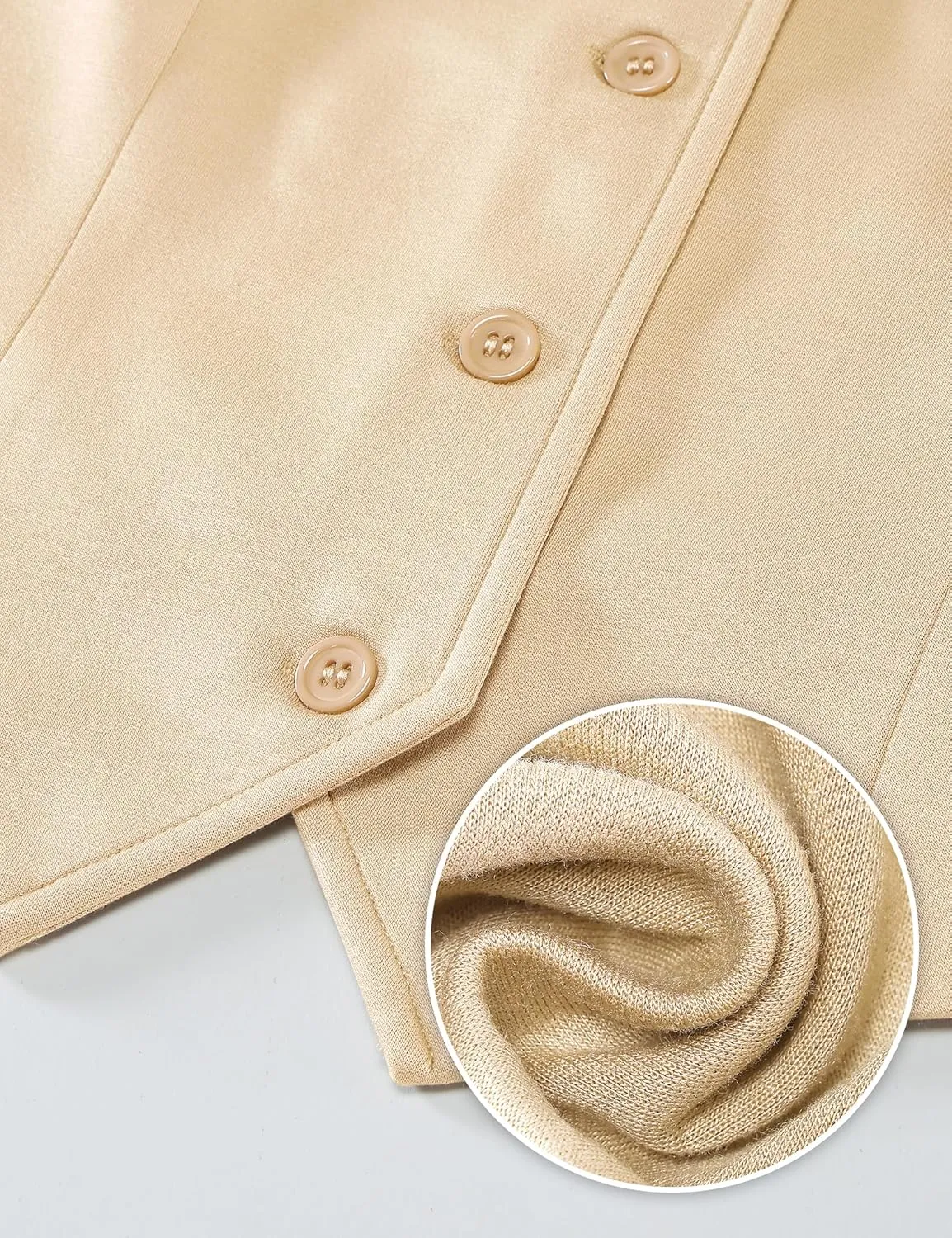 luvamia Vest Tops for Women Trendy Fashion Casual Summer Cropped Dressy Suit Vest Button Up Sleeveless Waistcoat Vests