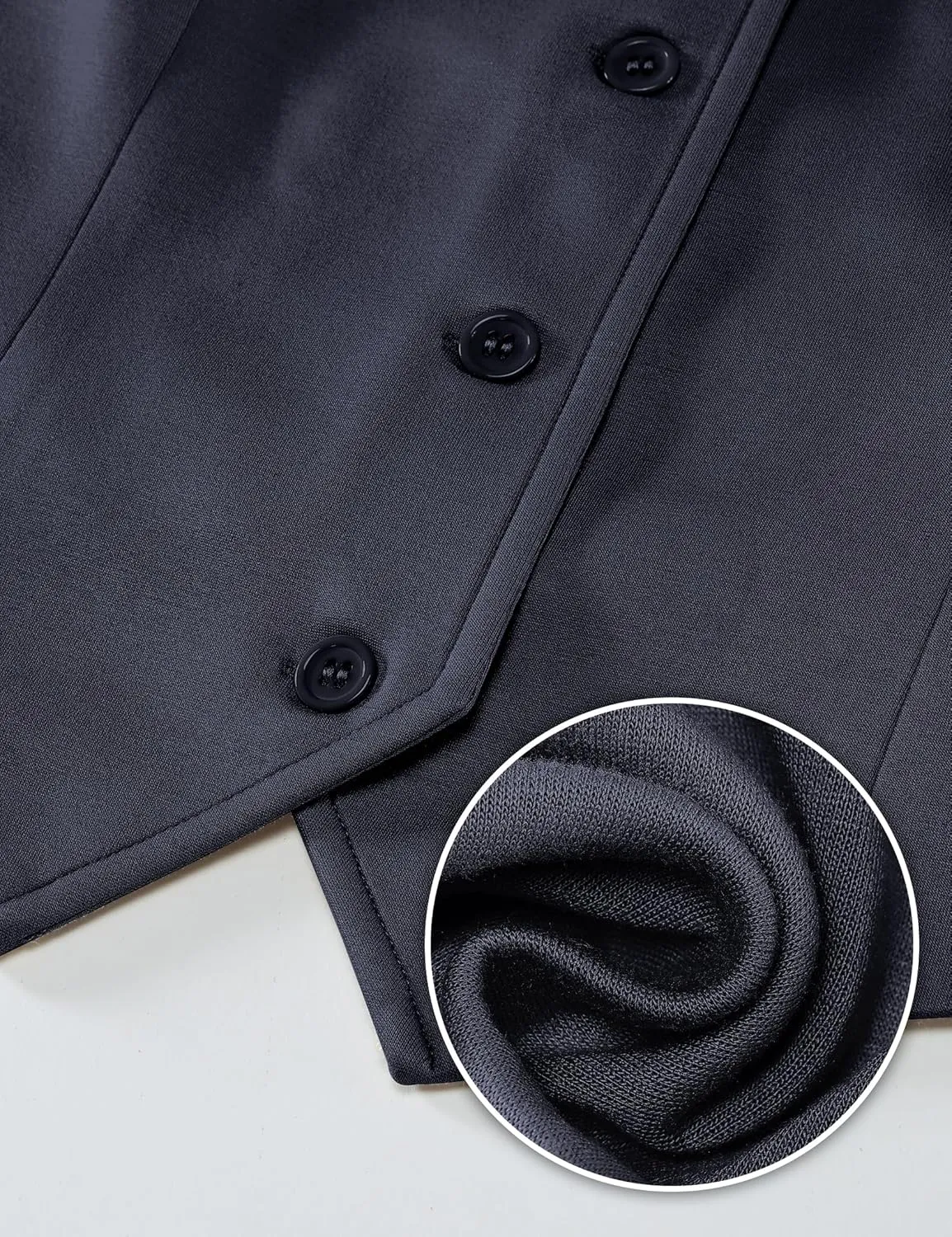 luvamia Vest Tops for Women Trendy Fashion Casual Summer Cropped Dressy Suit Vest Button Up Sleeveless Waistcoat Vests