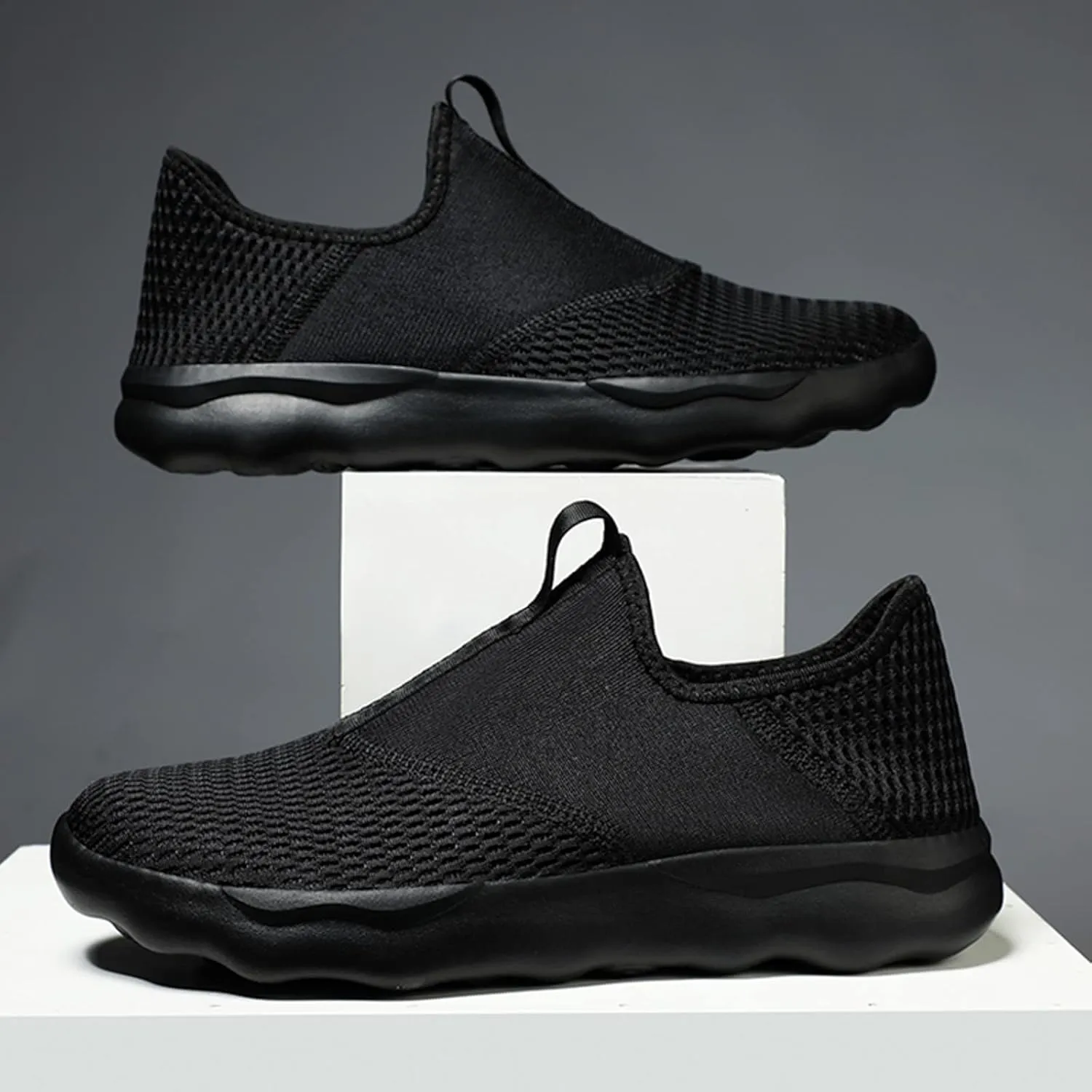 Men's Arch Support Insole Shoes Lightweight Sport Gym Jogging Walking Sneaker Outdoor Non Slip Jogging Sneakers