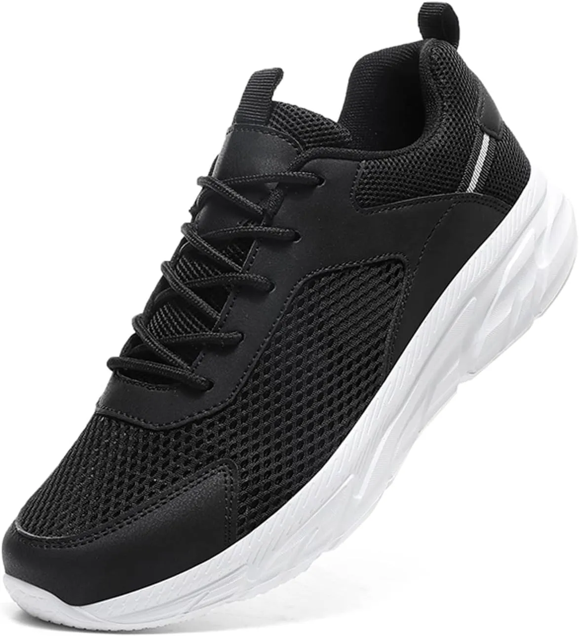 Men's Comfortable Canvas Shoes Lightweight Breathable Slip On Running Shoe Casual Soft Flat Soled Walking Shoes