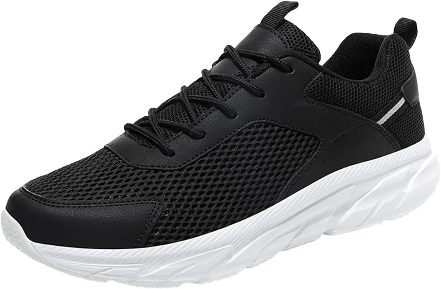 Men's Comfortable Canvas Shoes Lightweight Breathable Slip On Running Shoe Casual Soft Flat Soled Walking Shoes