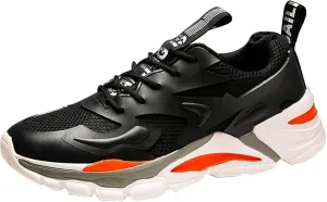 Mens Running Shoes Lightweight Breathable Walking Shoes Non Slip Sport Fitness Gym Jogging Sneaker