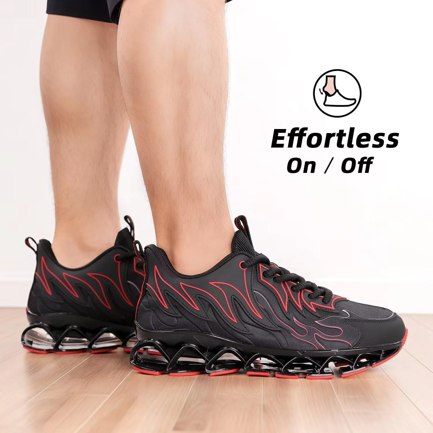 Mens Running Shoes Mesh Breathable Trail Runners Fashion Sport Blade Walking Tennis Sneakers