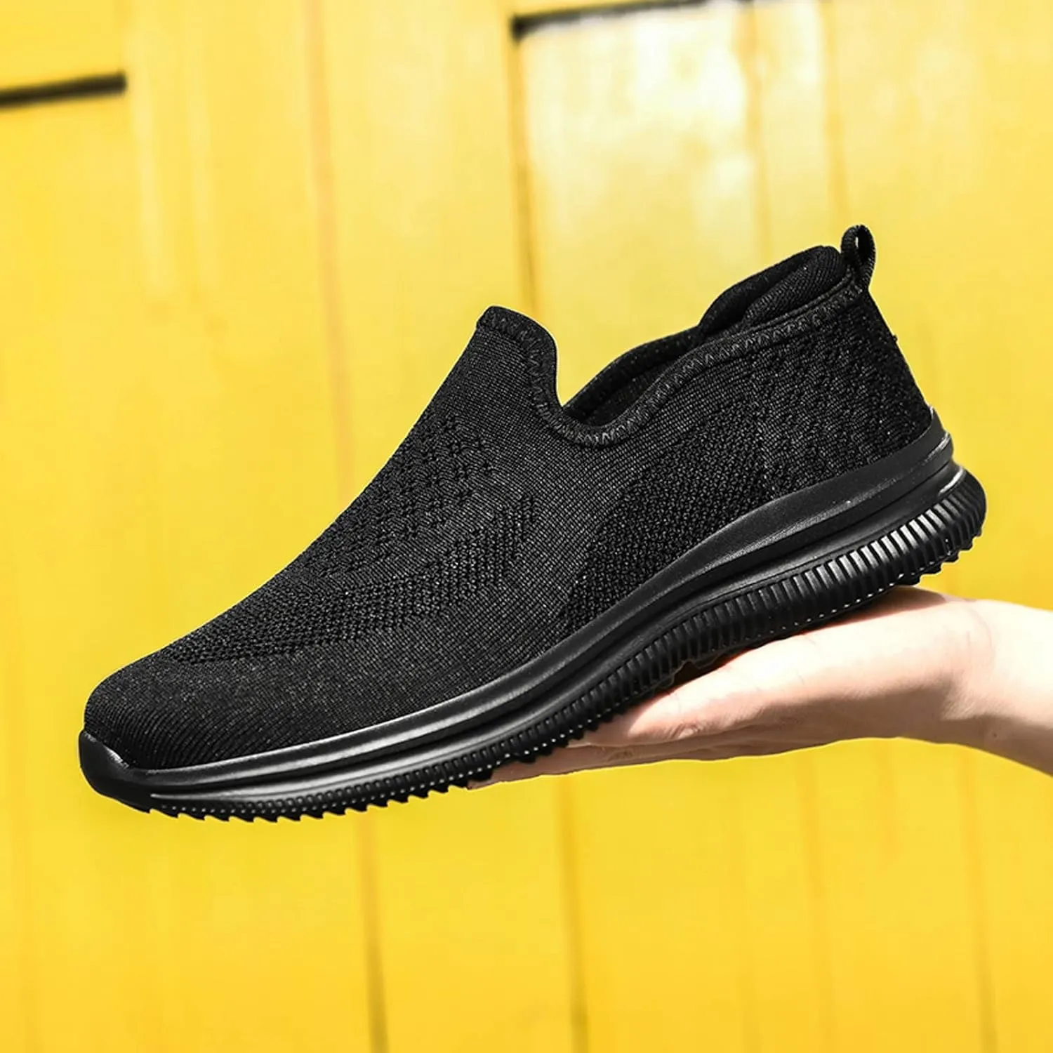 Men's Sneakers Mens Slip on Shoes Tennis Shoe for Men Sneaker for Men Mesh Running Trail Sneaker