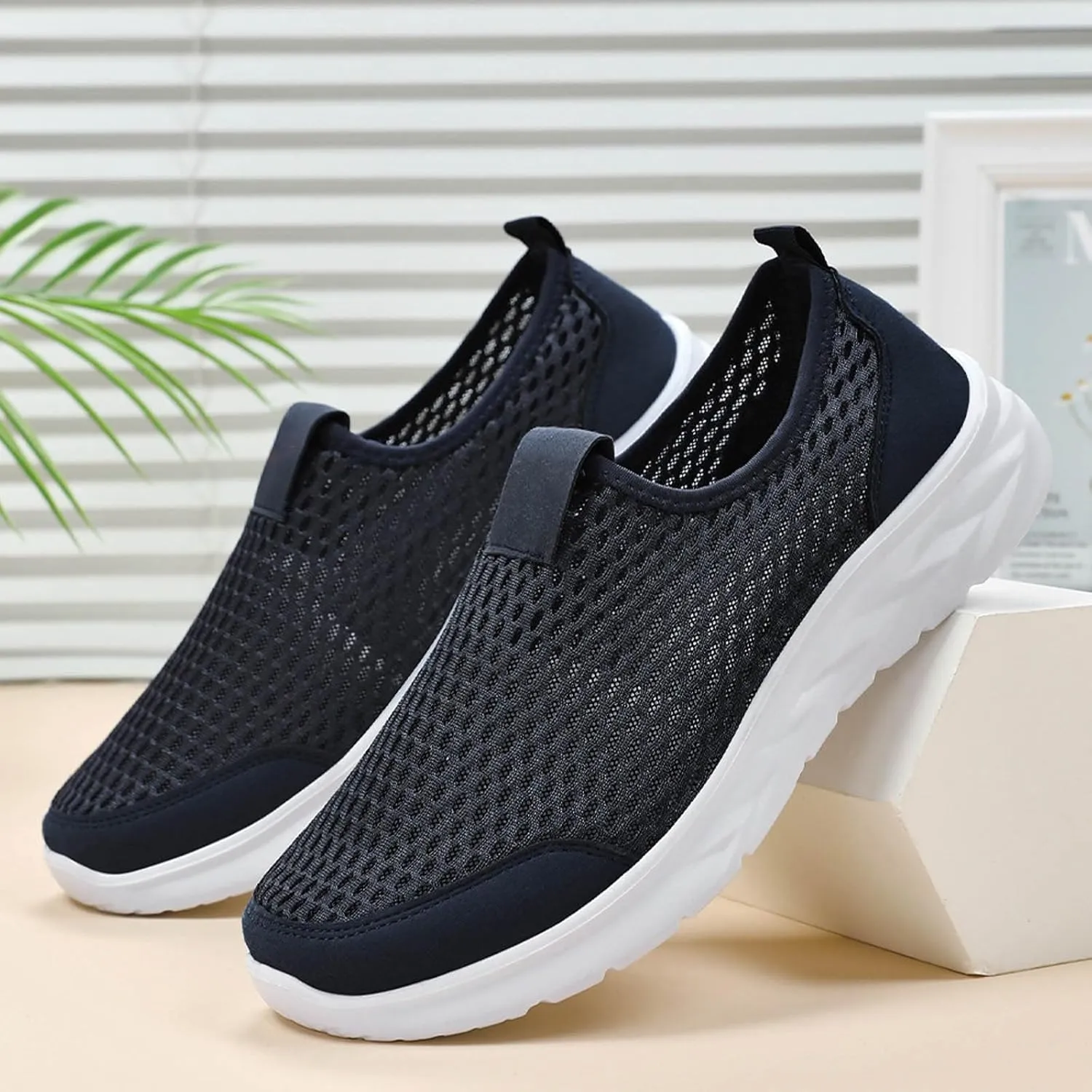 Mens Tennis Shoes Men's Running Shoes Lightweight Breathable Walking Shoes Non Slip Sneakers Mesh Casual Sports Shoes
