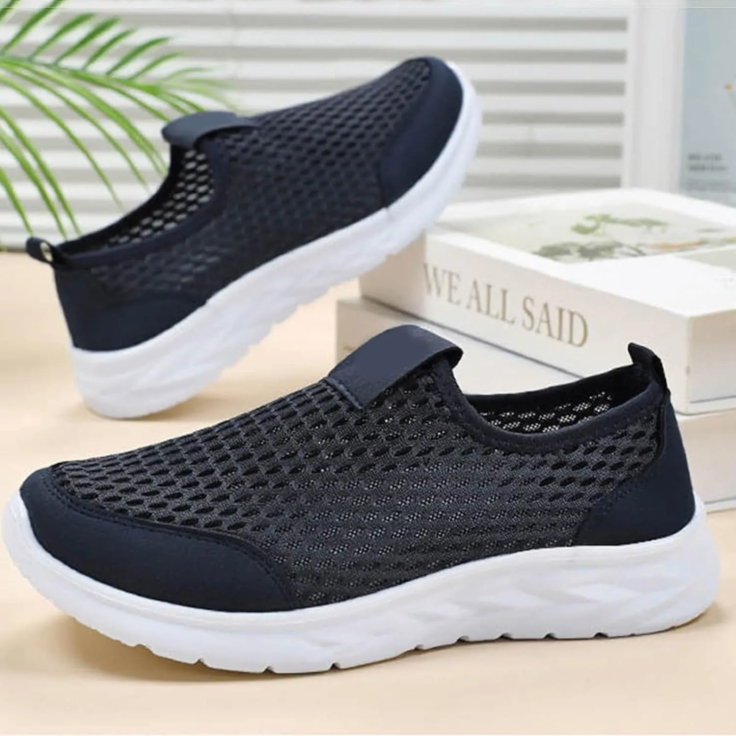 Mens Tennis Shoes Men's Running Shoes Lightweight Breathable Walking Shoes Non Slip Sneakers Mesh Casual Sports Shoes