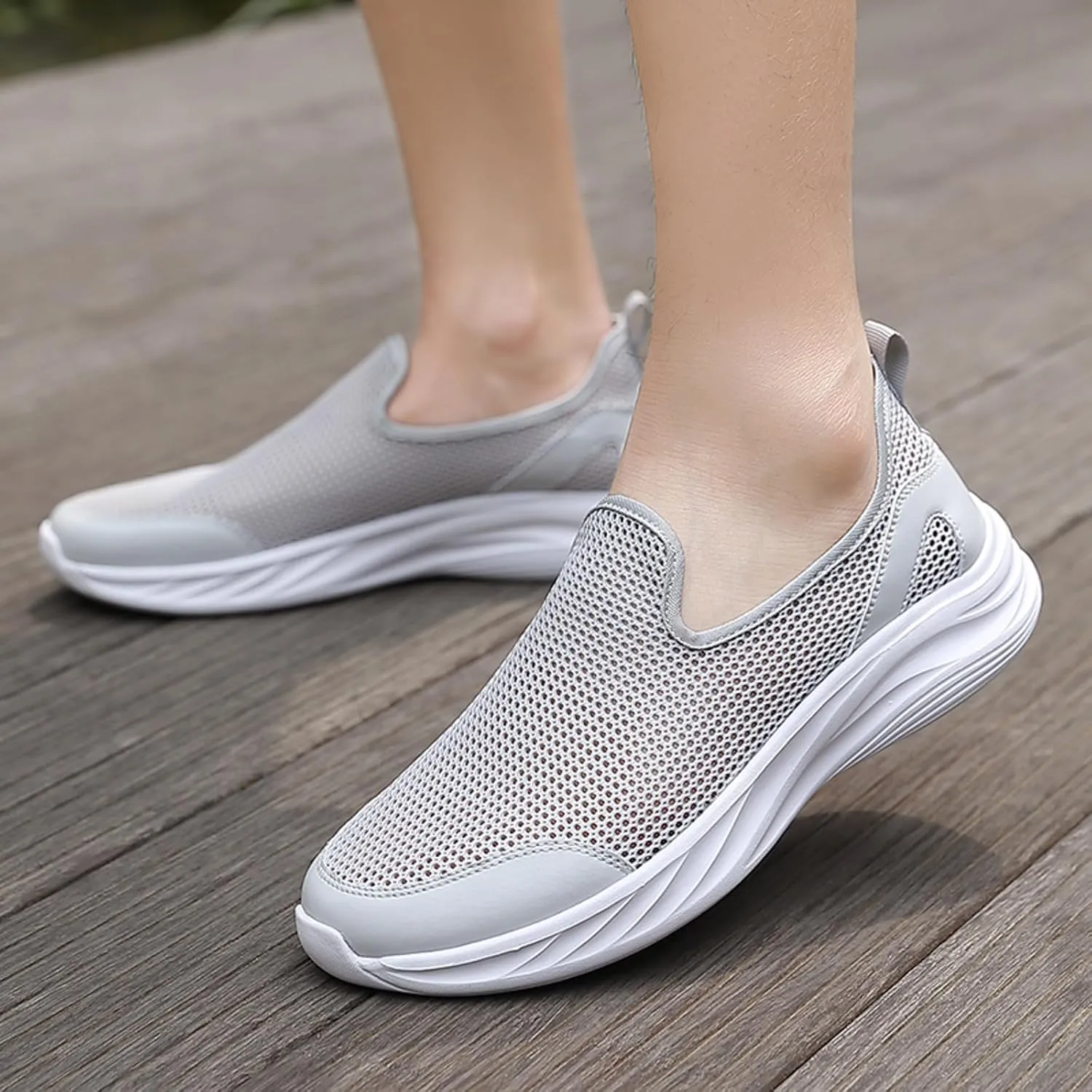 Mens Walking Shoes Men's Fashion Sneakers Slip on Shoe for Men Sneaker for Men Sport Breathable Sneaker
