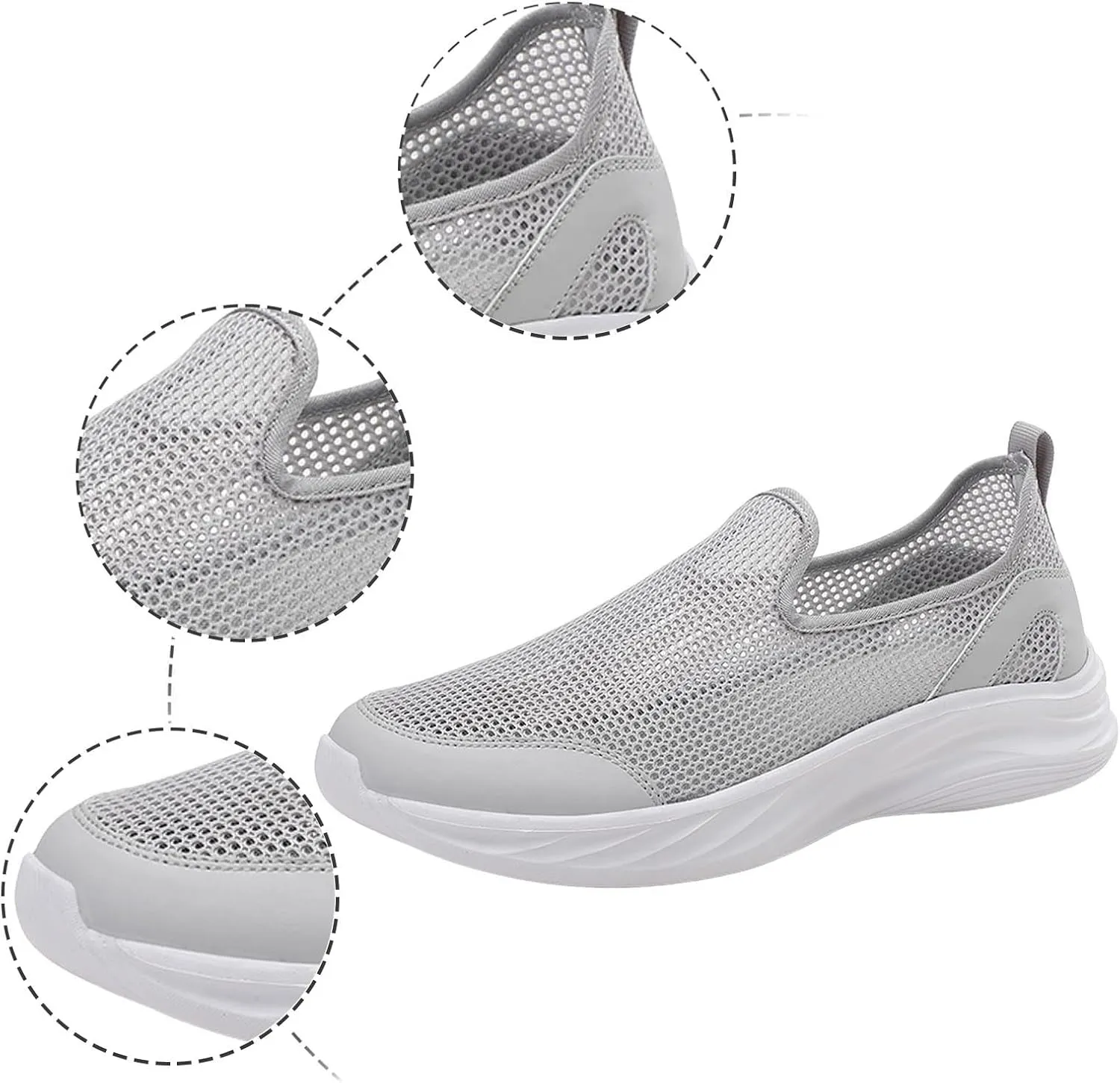 Mens Walking Shoes Men's Fashion Sneakers Slip on Shoe for Men Sneaker for Men Sport Breathable Sneaker