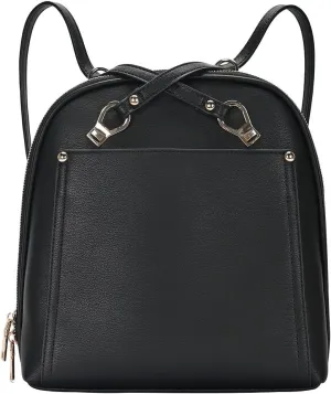 Miztique The Daisy Convertible Backpack Purse for Women (Black) | Soft Vegan Leather Shoulder Strap Bag or Convertible Backpack | 10.5in x 4in x 11.5in |