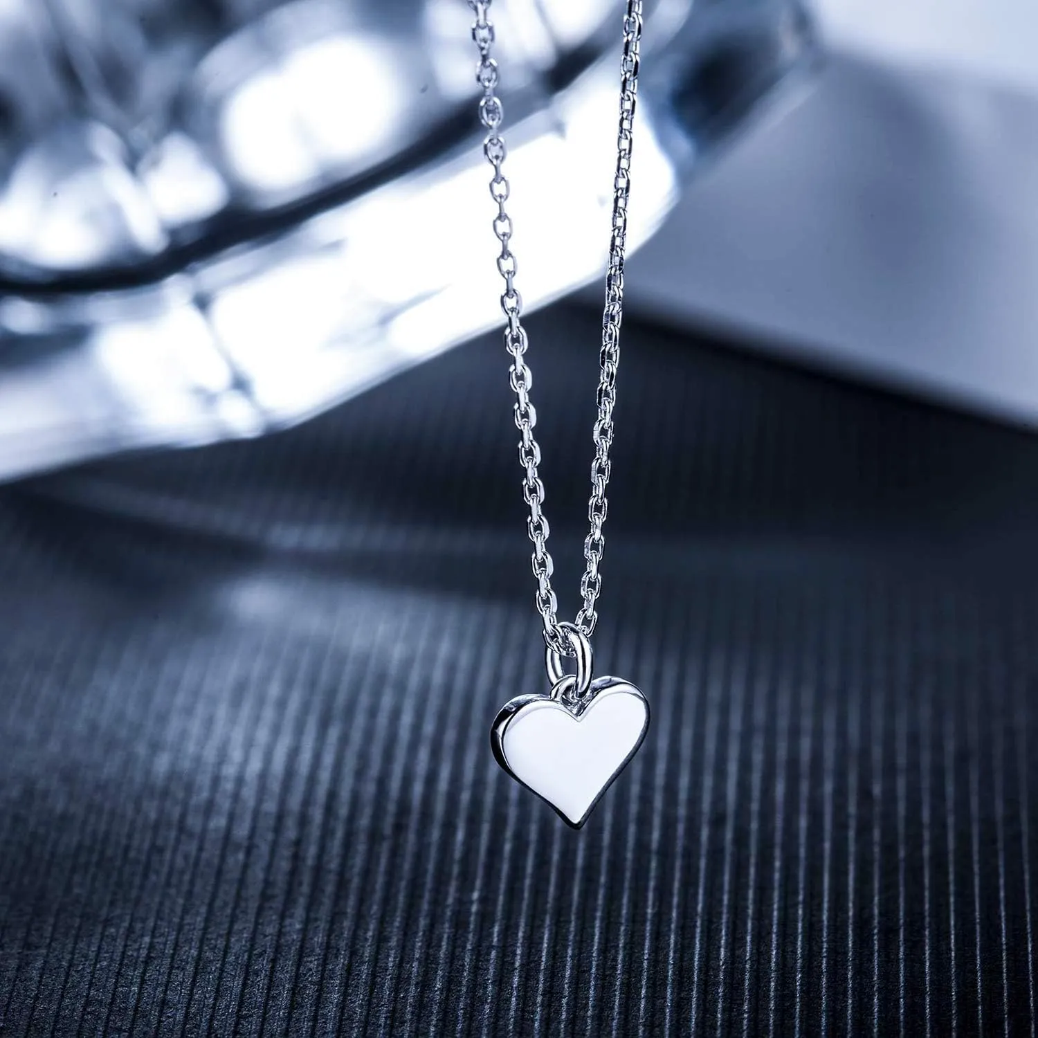 Mother Daughter Jewelry Sets for Two, Cutout Heart Necklaces, 2 Sterling Silver Necklaces