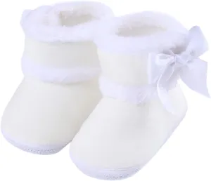Newborn Shoes for Girls,Baby Girls Boys Warm Shoes Soft Booties Infant Toddler Warming and Fashion Snow Boots Shoes