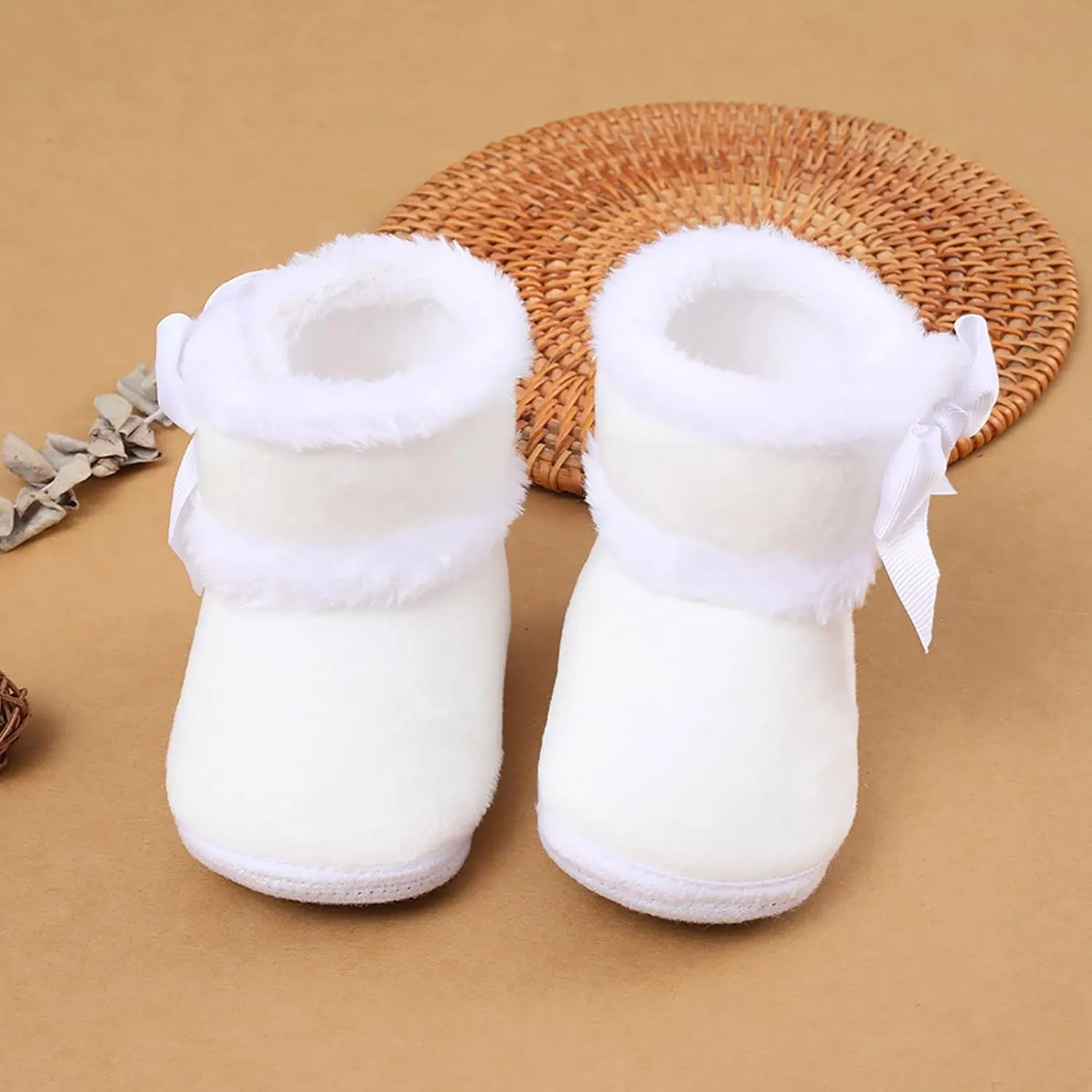 Newborn Shoes for Girls,Baby Girls Boys Warm Shoes Soft Booties Infant Toddler Warming and Fashion Snow Boots Shoes