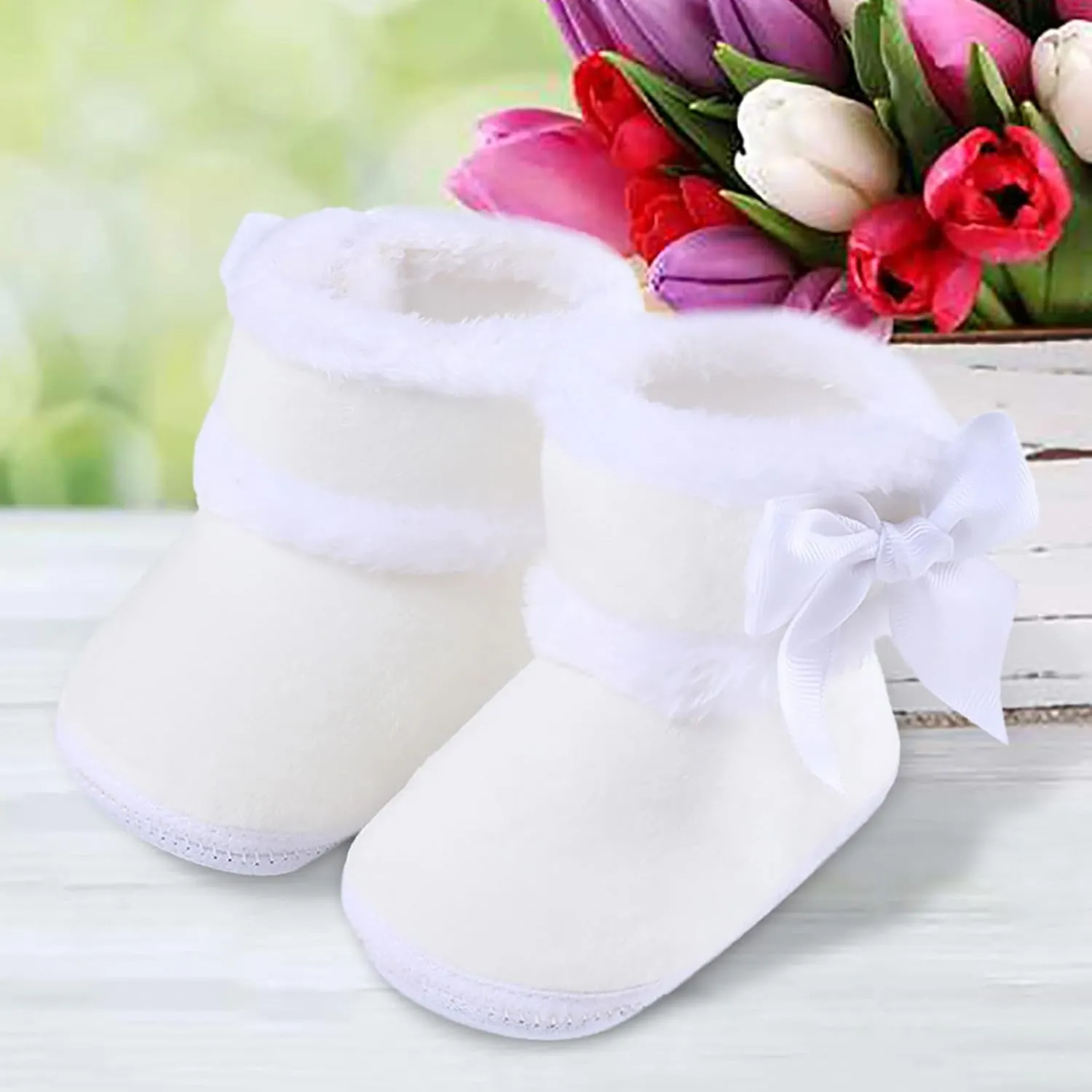 Newborn Shoes for Girls,Baby Girls Boys Warm Shoes Soft Booties Infant Toddler Warming and Fashion Snow Boots Shoes