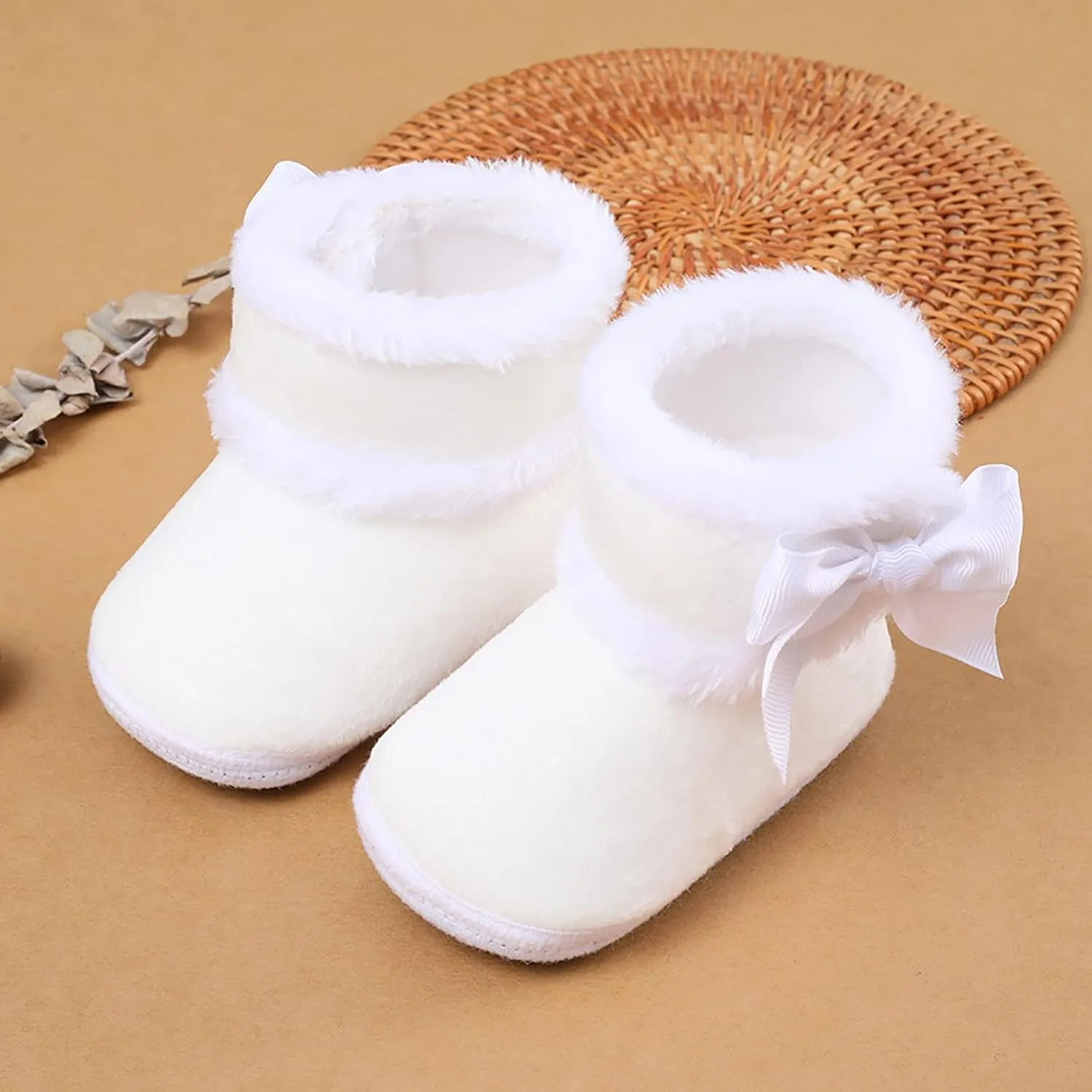 Newborn Shoes for Girls,Baby Girls Boys Warm Shoes Soft Booties Infant Toddler Warming and Fashion Snow Boots Shoes