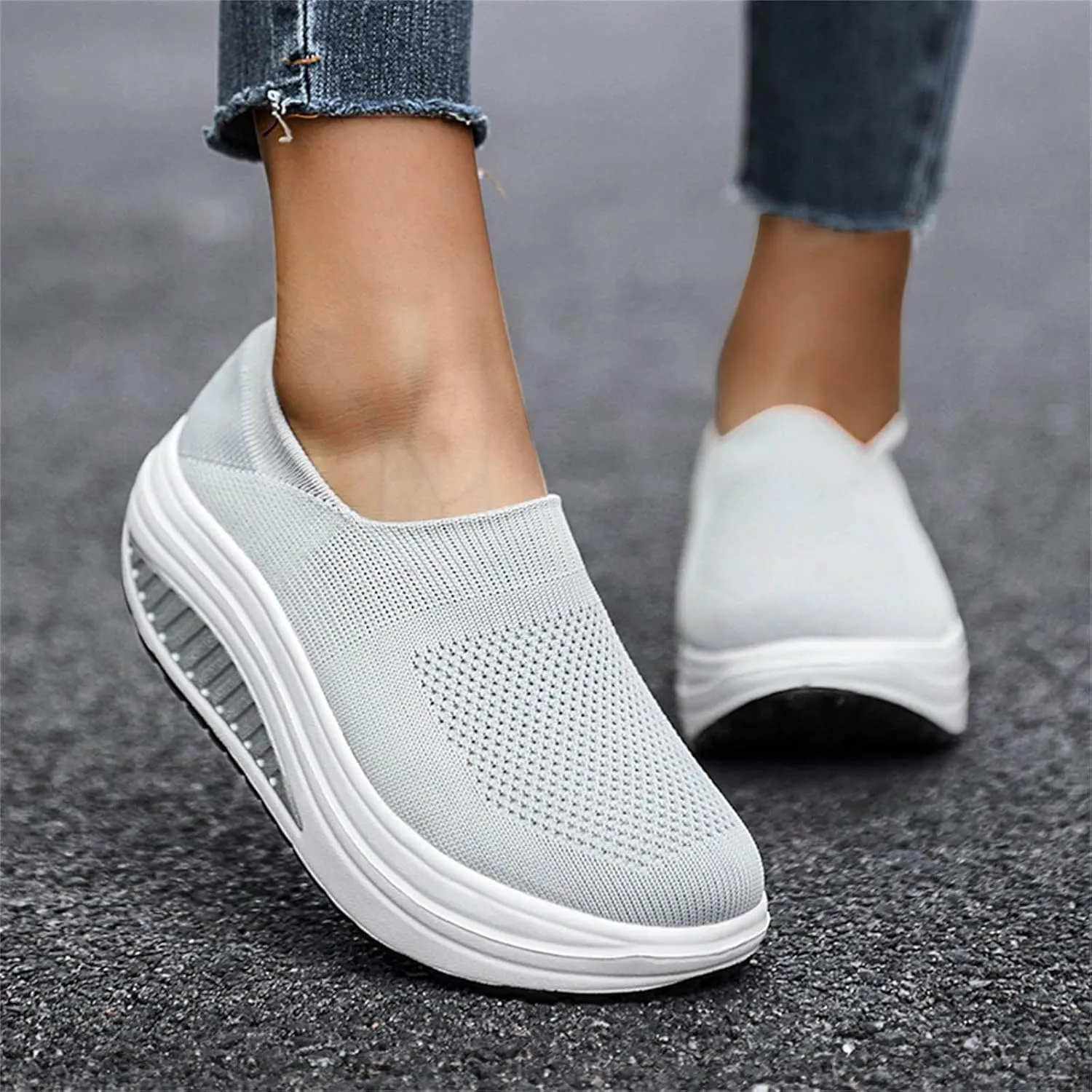 Orthopedic Plantar Fasciitis Shoes Women Black Flats Fashion Sneakers for Women 2023 Trendy Fall Slip On Business Casual Shoes for Women Women's Sneakers Wide Fit Tennis Shoes for Women Size 8 Wide