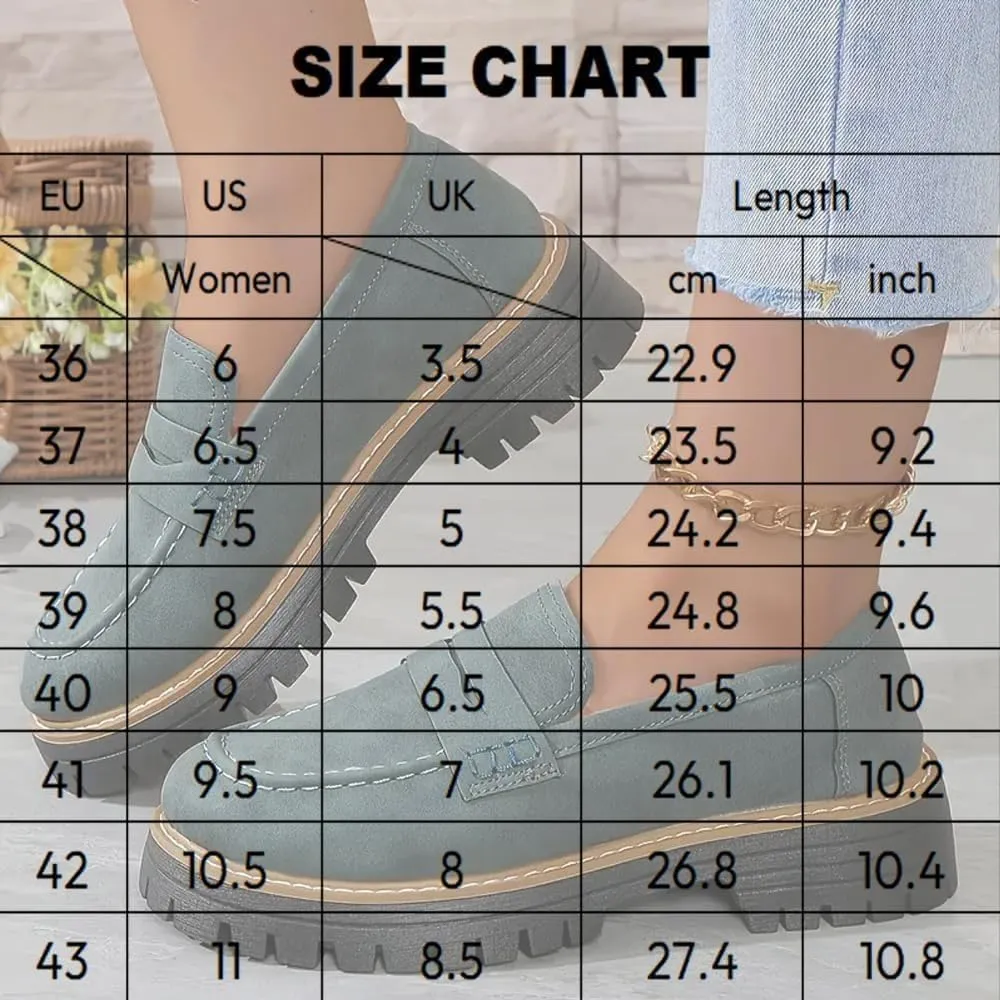 Orthoture- Orthopaedic Thick-Soled Loafers,Stirrup Shoes,Women's Orthopaedic Shoes,Women's Round Toe Walking Shoes