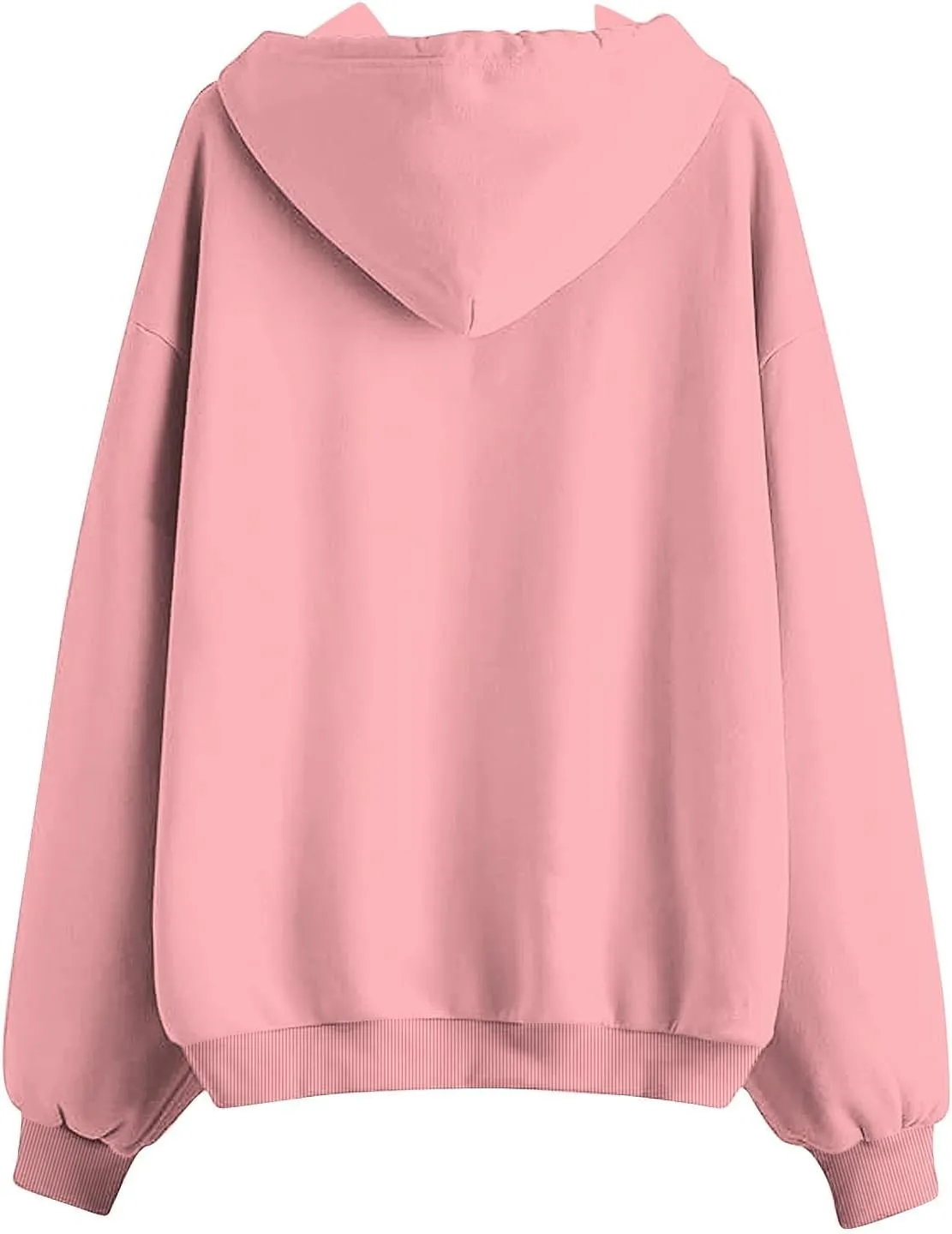 Oversized Sweatshirt For Women Long Sleeve Fashion Graphic Design Hoodies Casual Zip Up Fleece Sweatshirts