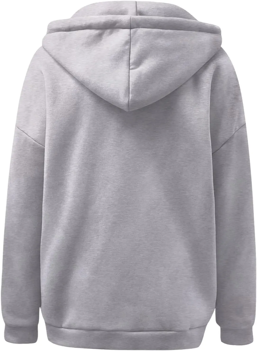 PeQAQ Women Oversized Zip Up Hoodies Sweatshirts Winter Clothes Teen Girl Fall Coats Casual Drawstring Jackets With Pockets