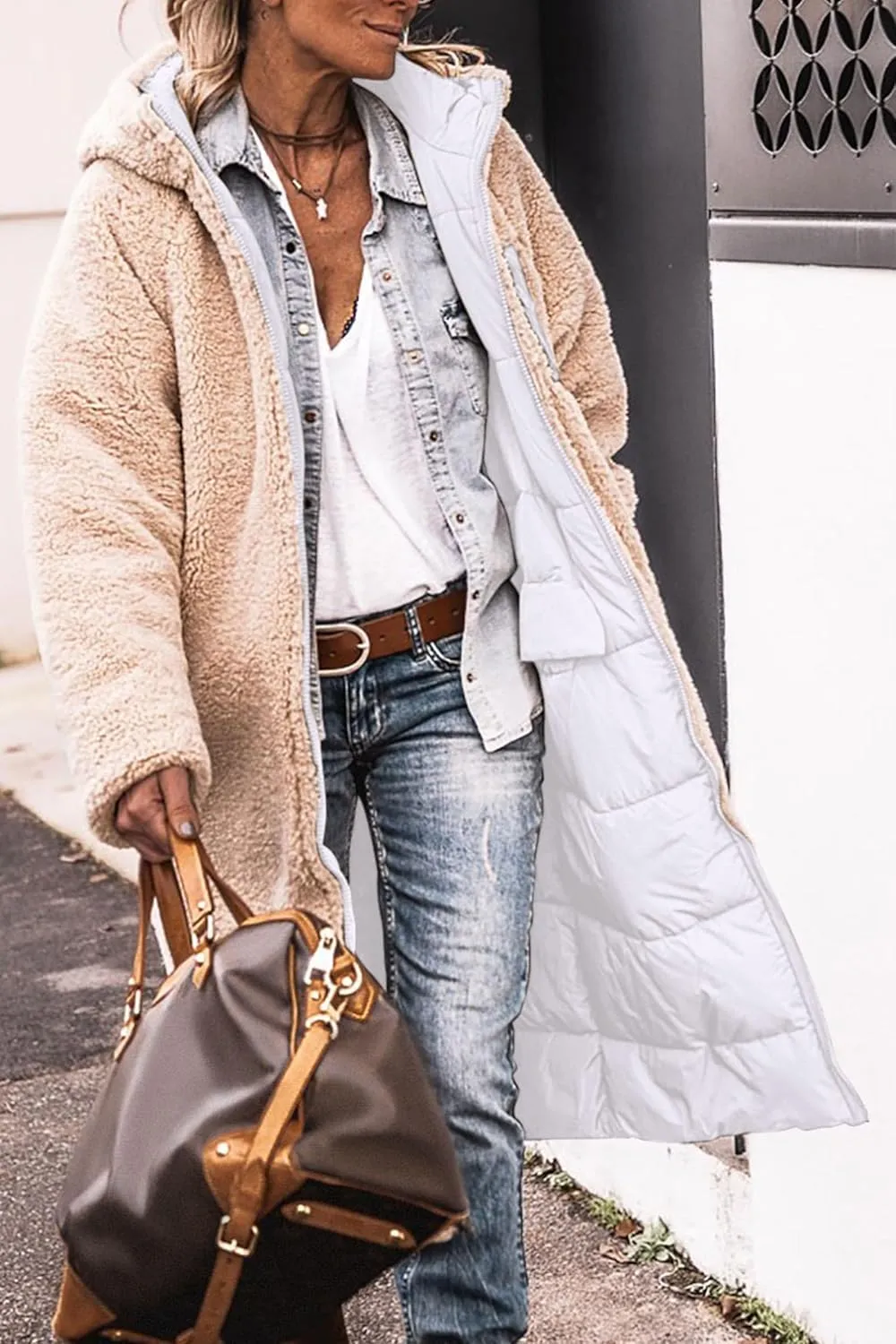 PRETTYGARDEN Women's 2025 Winter Fashion Clothes Oversized Shearling Fleece Long Coats Jackets
