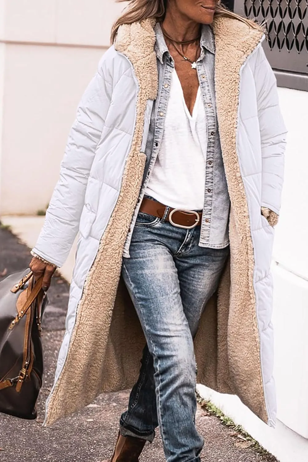 PRETTYGARDEN Women's 2025 Winter Fashion Clothes Oversized Shearling Fleece Long Coats Jackets