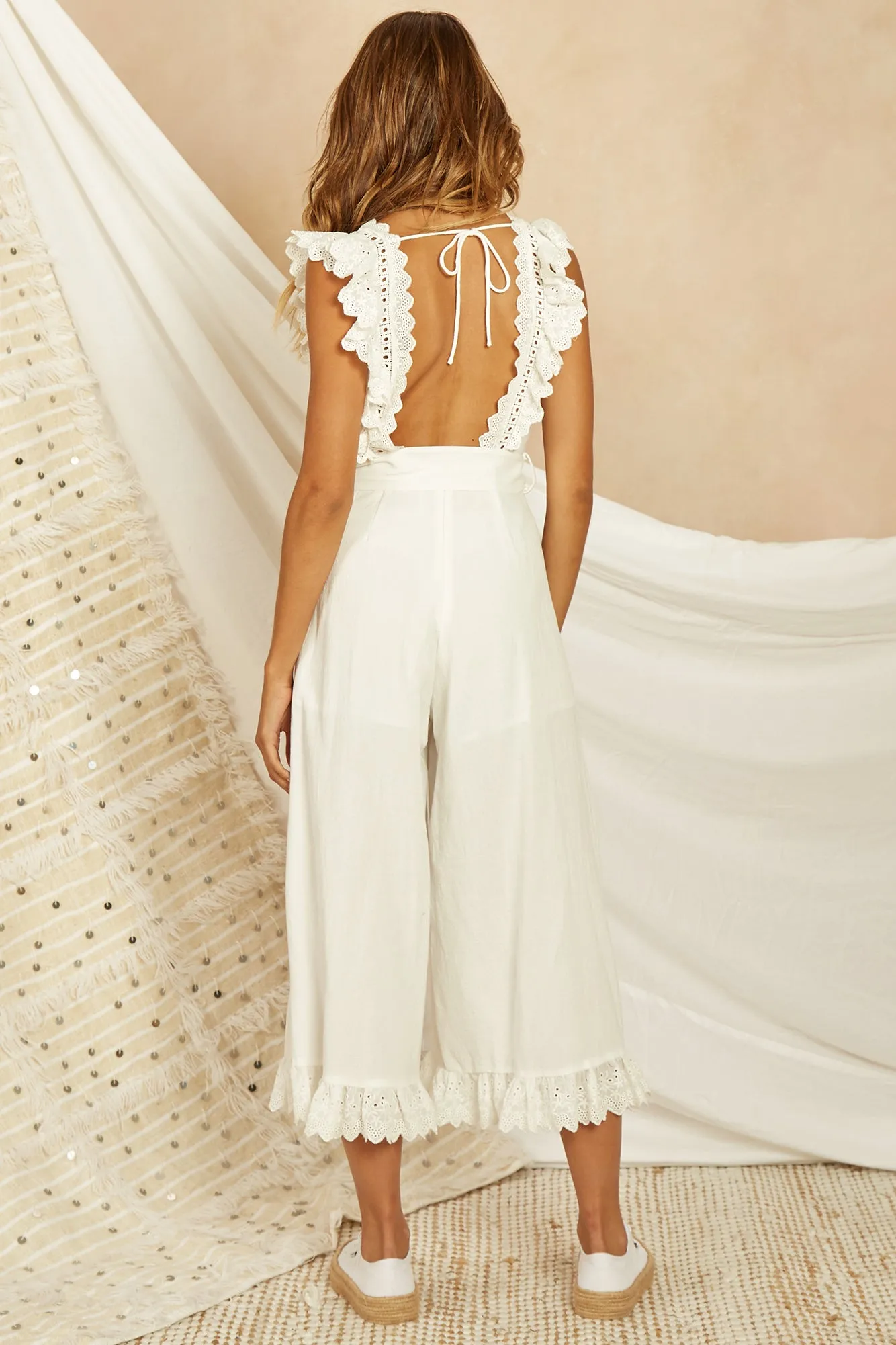 Quaymas Jumpsuit White