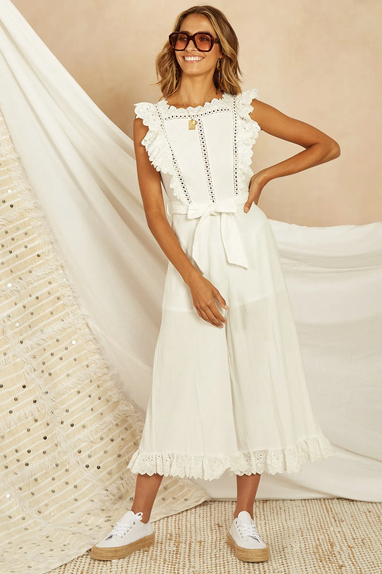 Quaymas Jumpsuit White