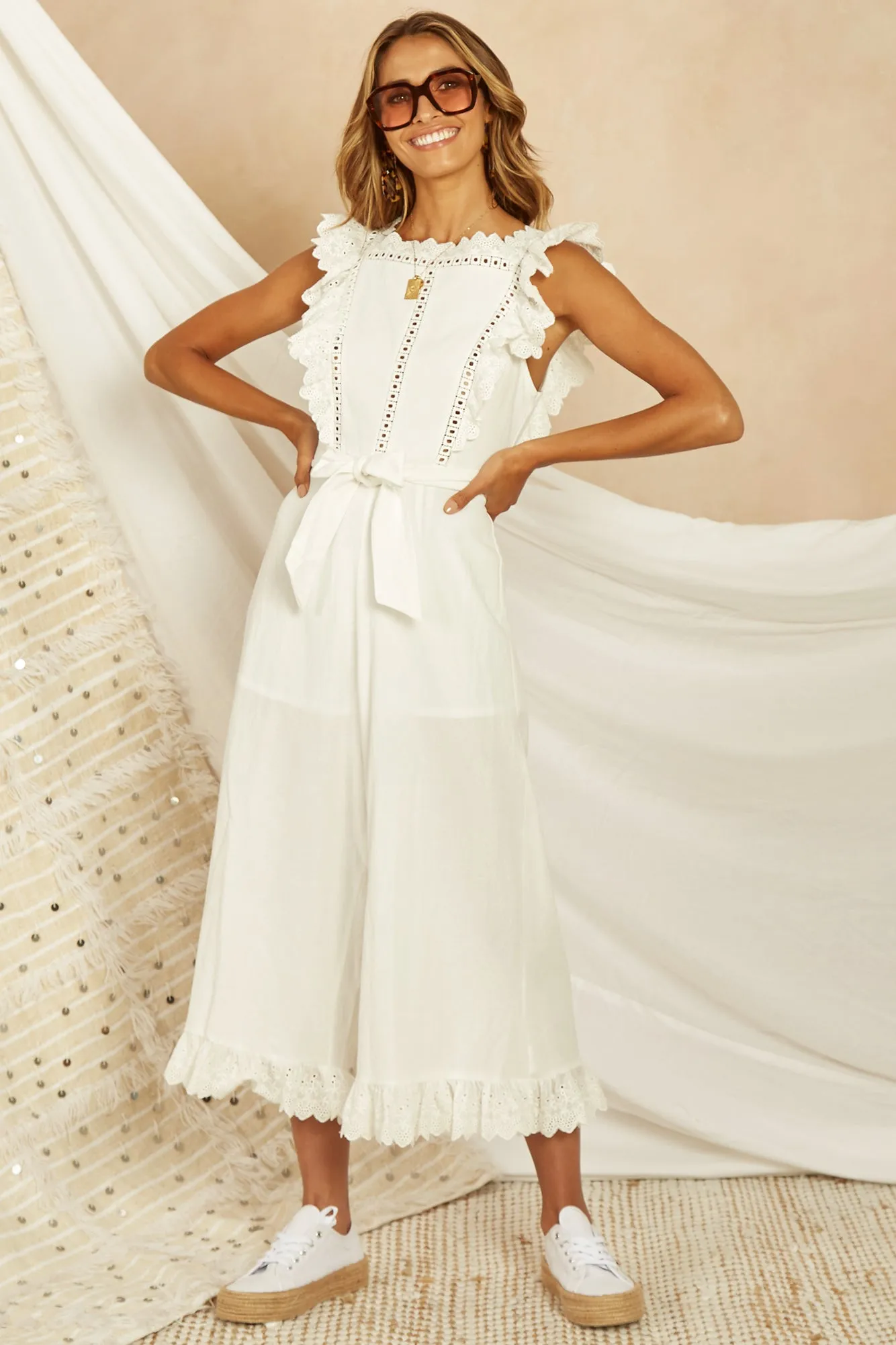 Quaymas Jumpsuit White