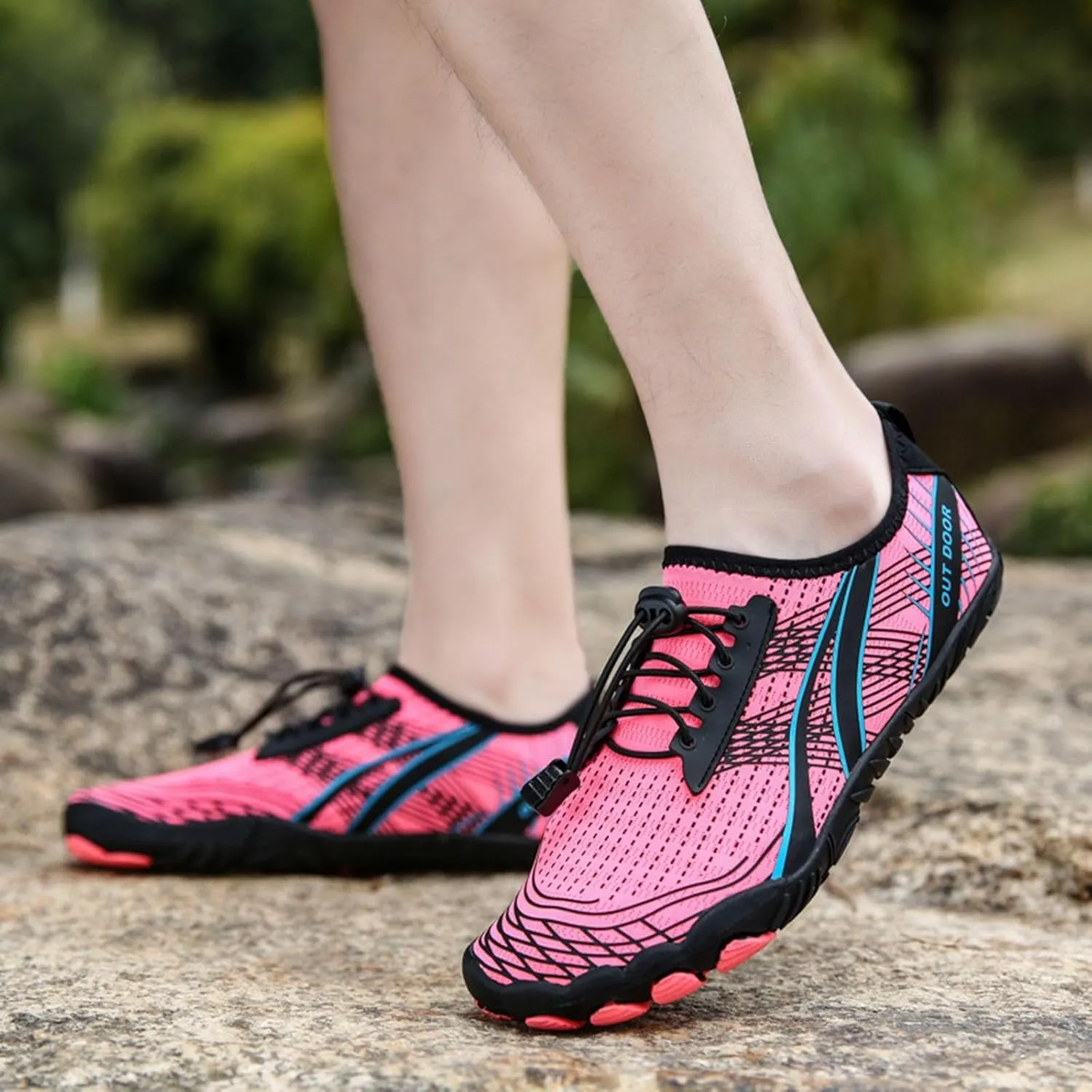 Quick Dry Water Shoes Women Men Barefoot Aqua Beach Swim Pool Surf Yoga Hiking Breathable Non Slip Lightweight Wide Toe Outdoor Sports
