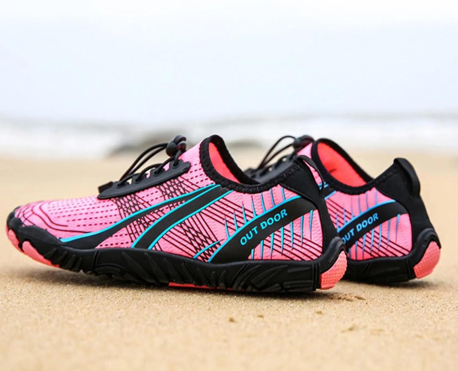 Quick Dry Water Shoes Women Men Barefoot Aqua Beach Swim Pool Surf Yoga Hiking Breathable Non Slip Lightweight Wide Toe Outdoor Sports